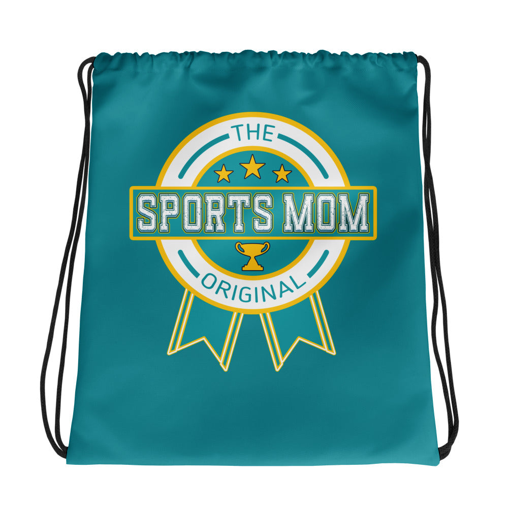 Sports Mom Drawstring - Eastern Blue