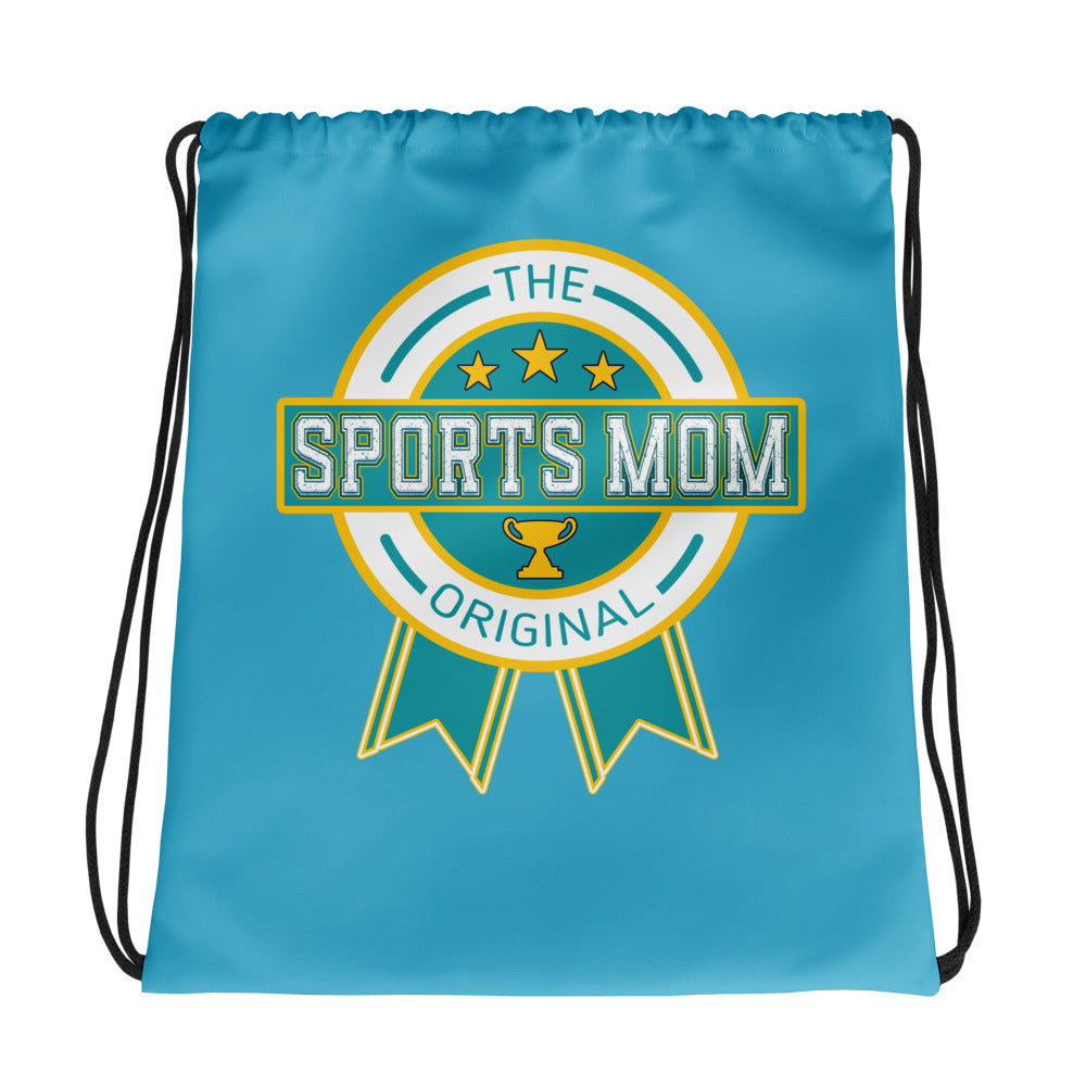 Sports Mom Drawstring - Summer Sky