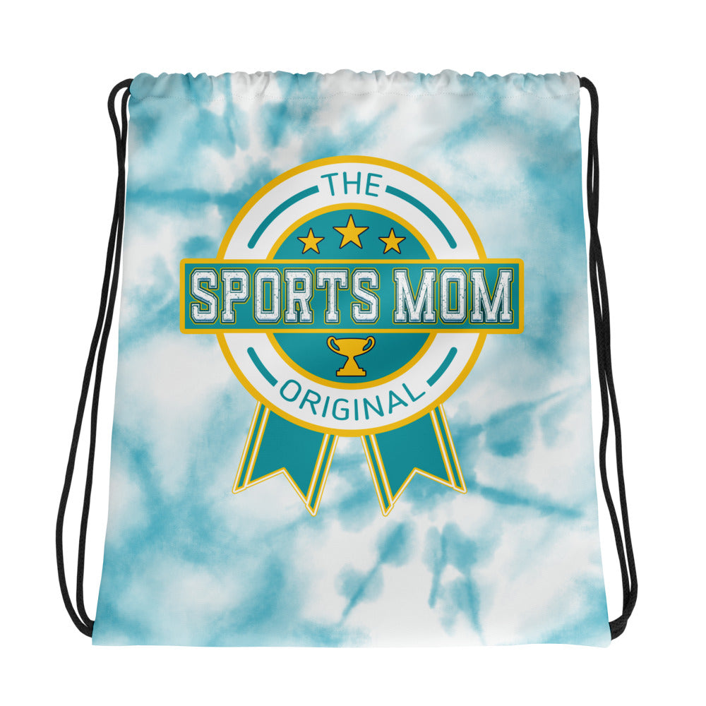 Sports Mom Drawstring - Blue Sky Tie-Dye