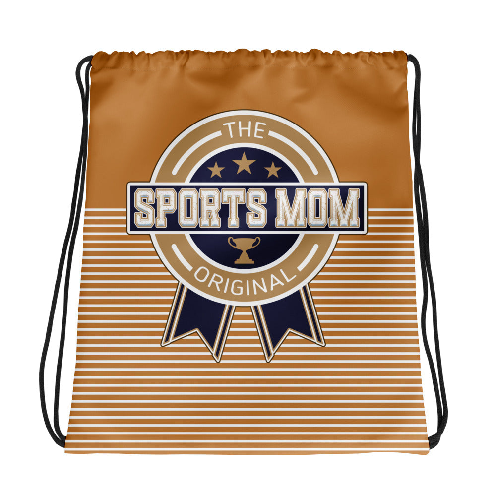 Sports Mom Drawstring Bag - Away Game - Pig Skin