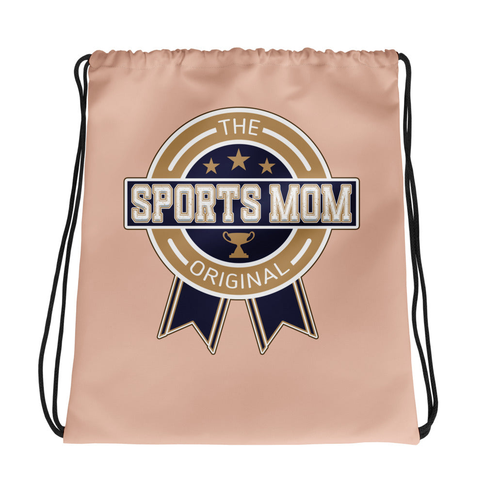 Sports Mom Drawstring Bag - Away Game - Zinnwaldite