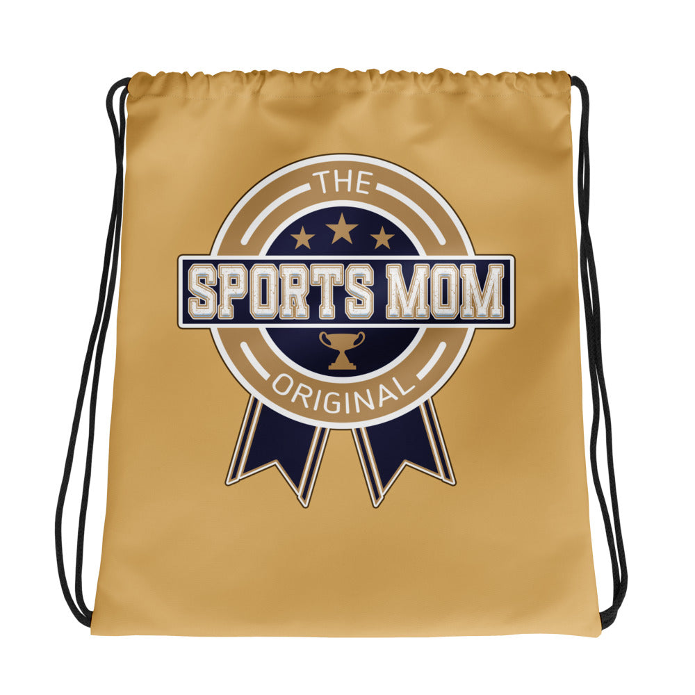 Sports Mom Drawstring Bag - Away Game - Fawn