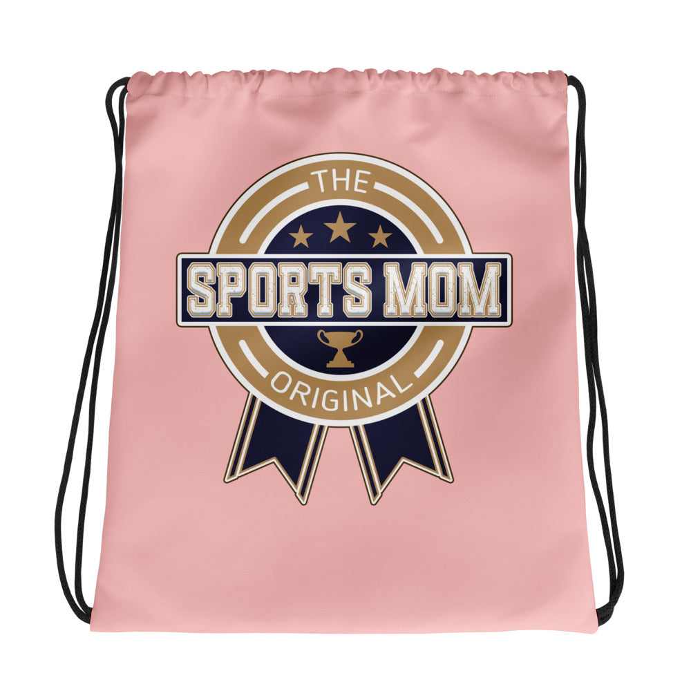 Sports Mom Drawstring Bag - Away Game - Your Pink