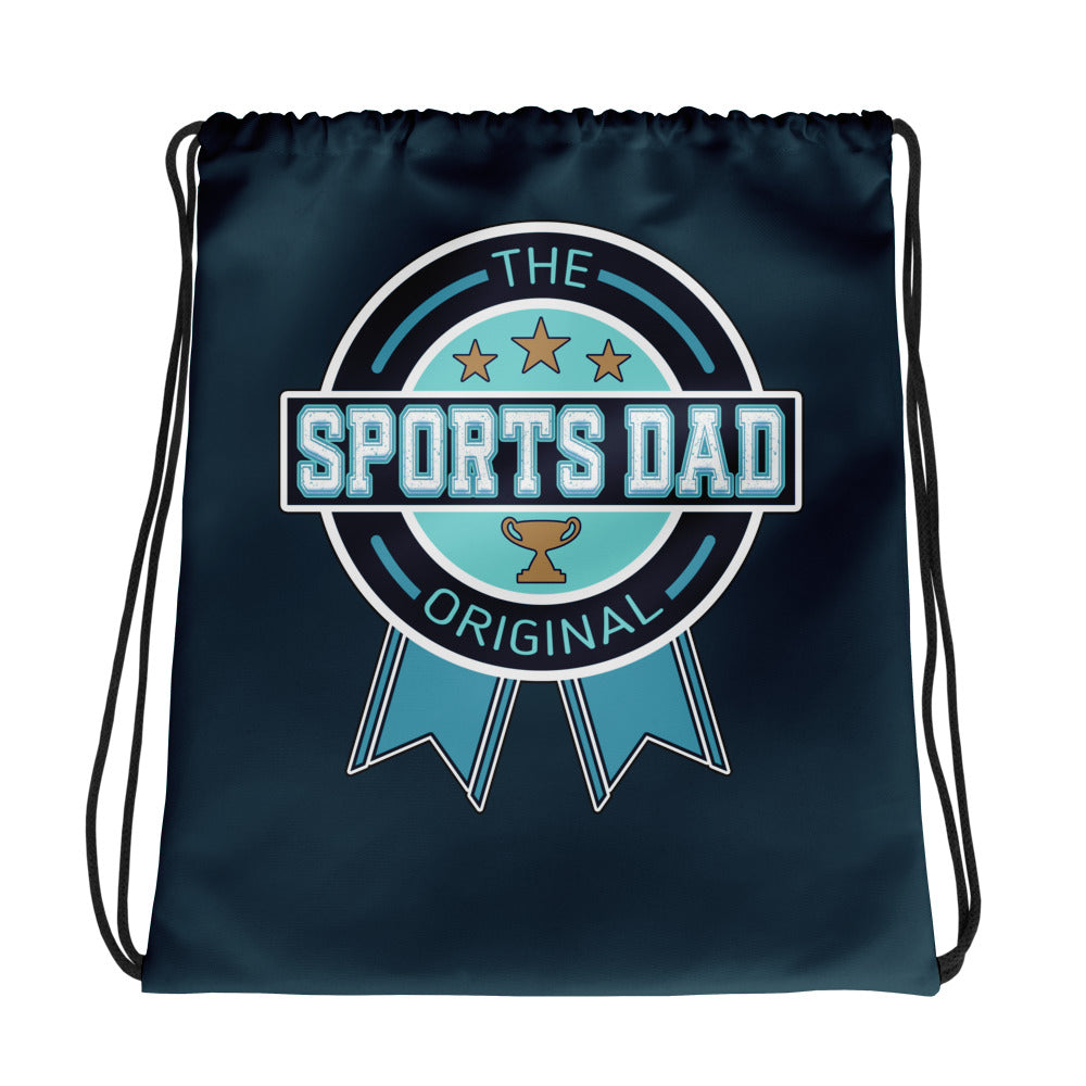 Sports Dad Drawstring Bag - Blue Whale