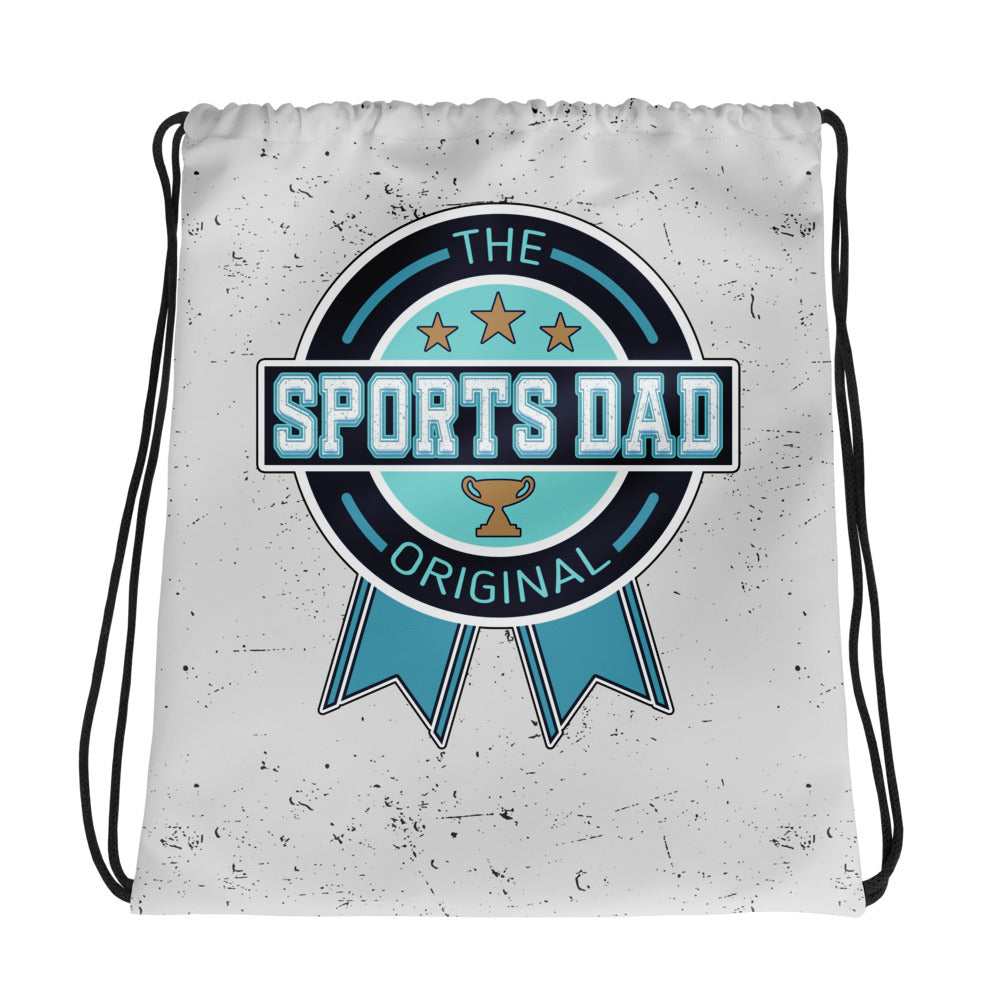 Sports Dad Drawstring Bag - Concrete Dad