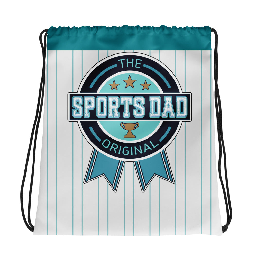 Sports Dad Drawstring Bag - Teal Line Up