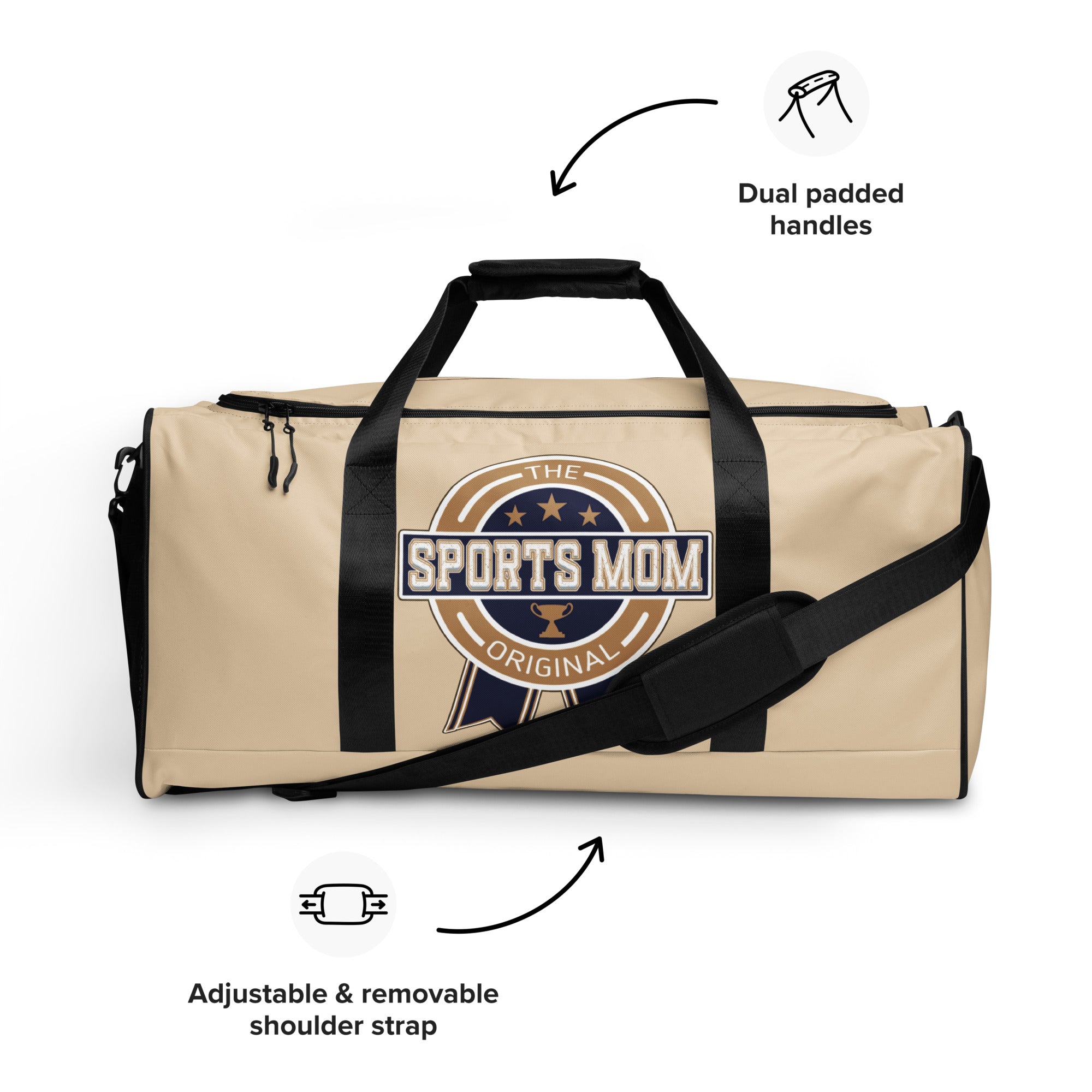 Sports Mom - Away Game - Ultimate Duffle Bag - Champagne