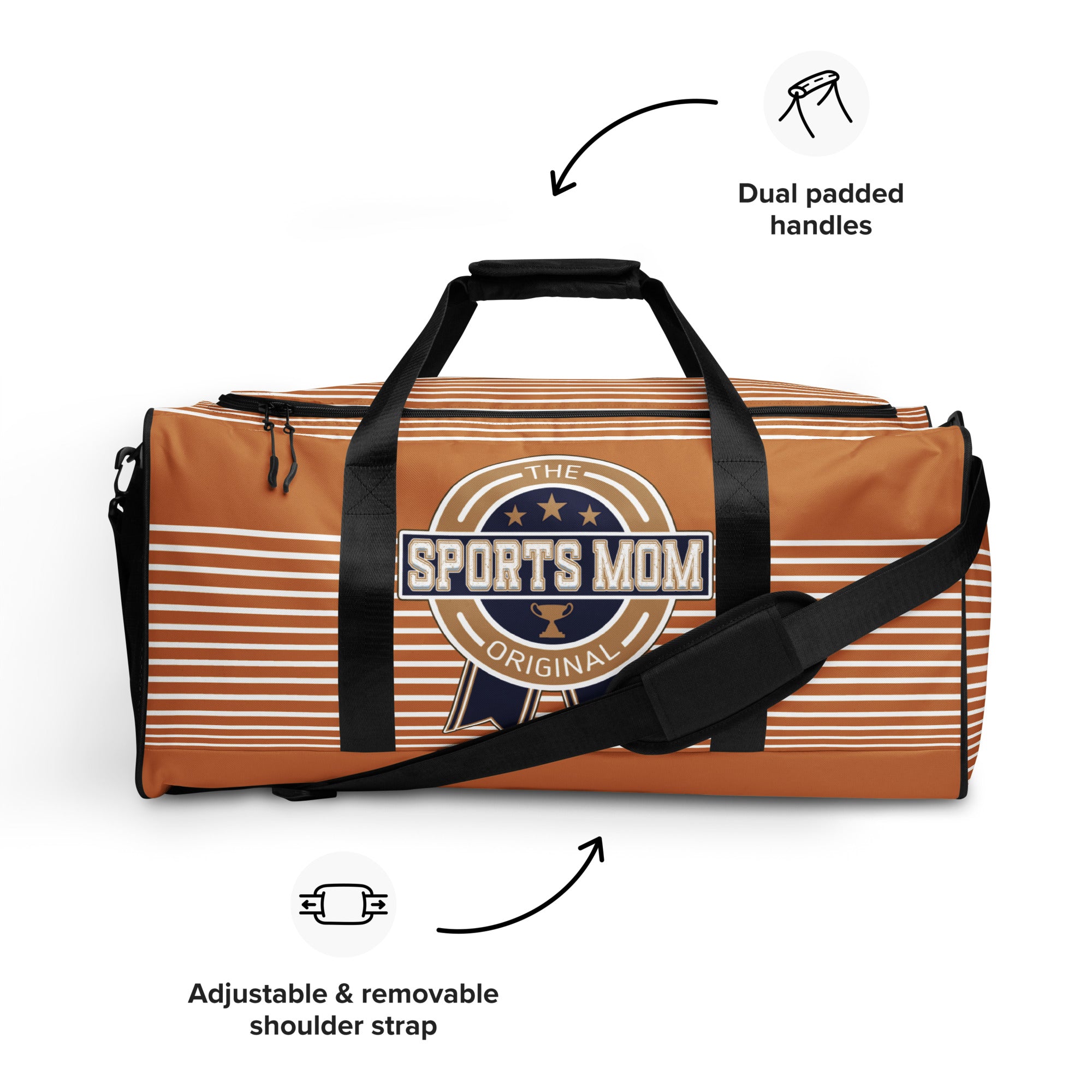 Sports Mom - Away Game - Ultimate Duffle Bag - Pig Skin