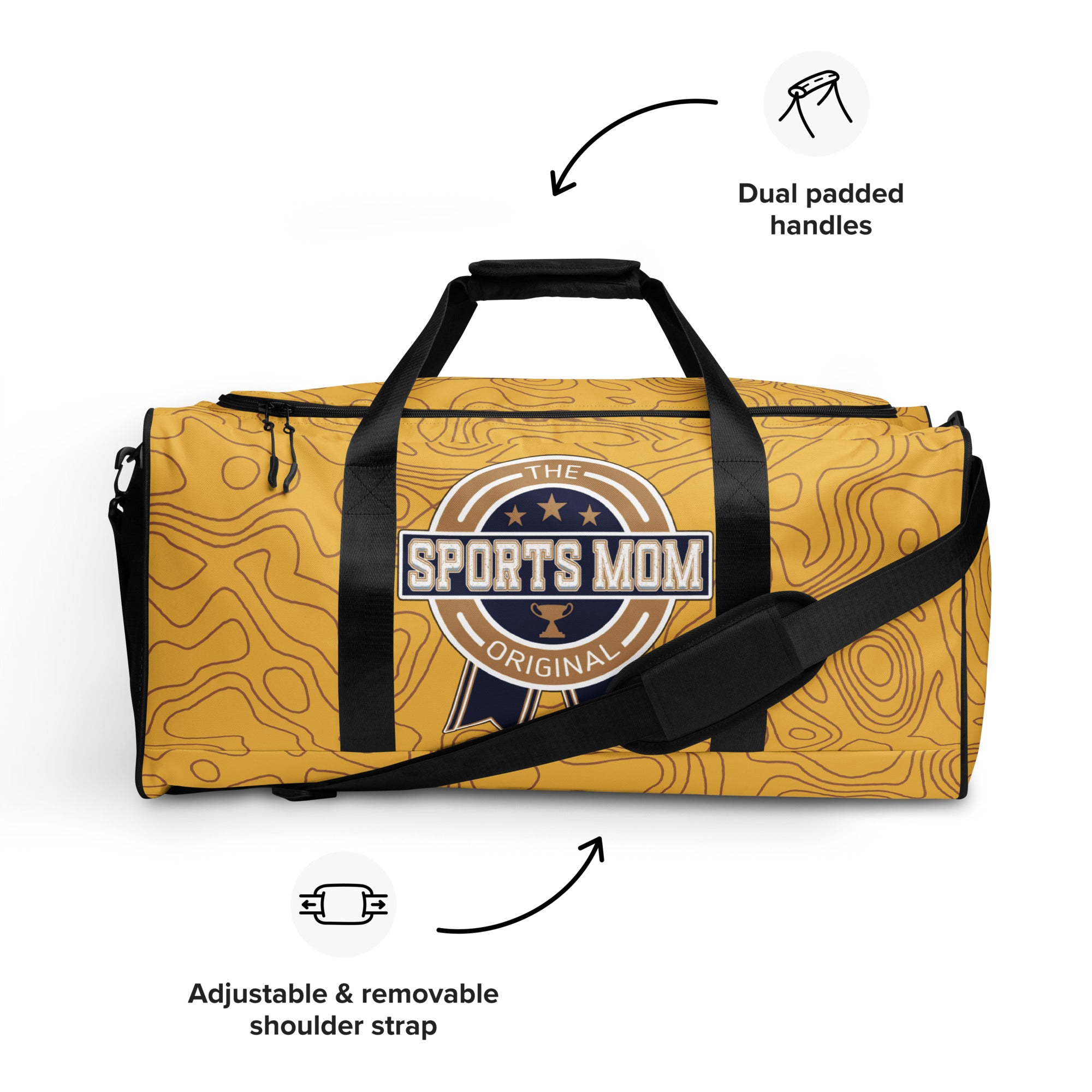 Sports Mom - Away Game - Ultimate Duffle Bag - Abstract Oasis