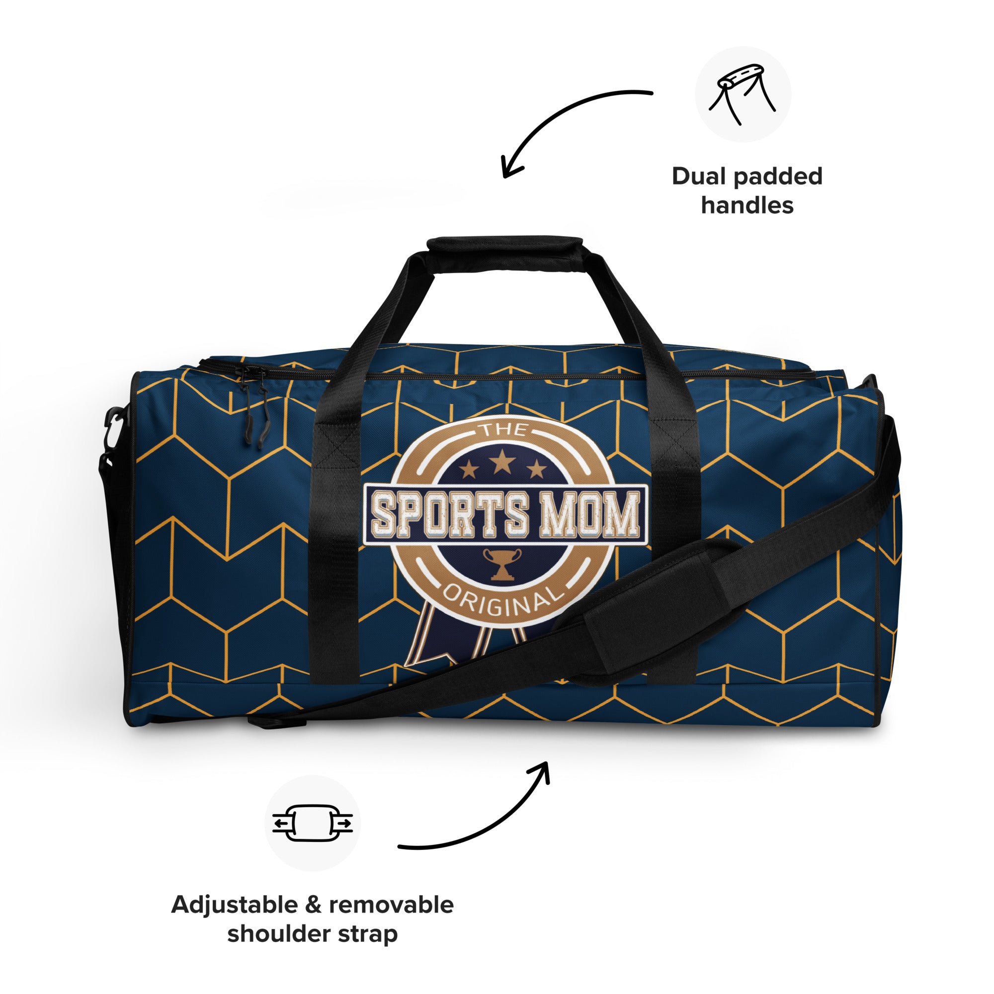 Sports Mom - Away Game - Ultimate Duffle Bag - Modern Tile