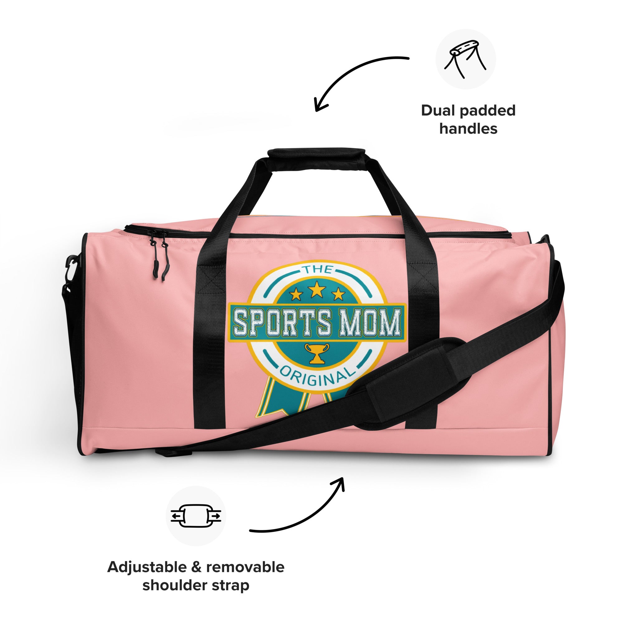 Sports Mom Ultimate Duffle Bag - Your Pink