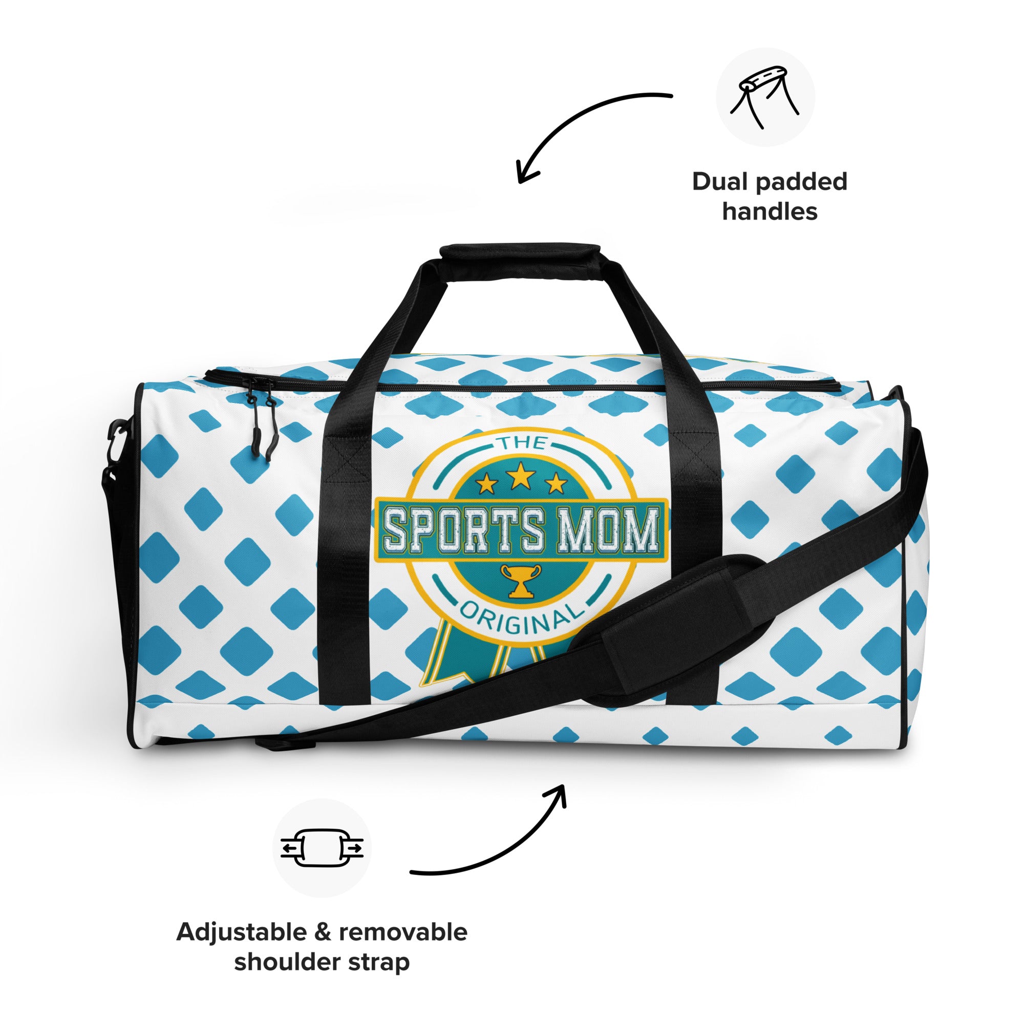 Sports Mom Ultimate Duffle Bag - Field of Diamonds