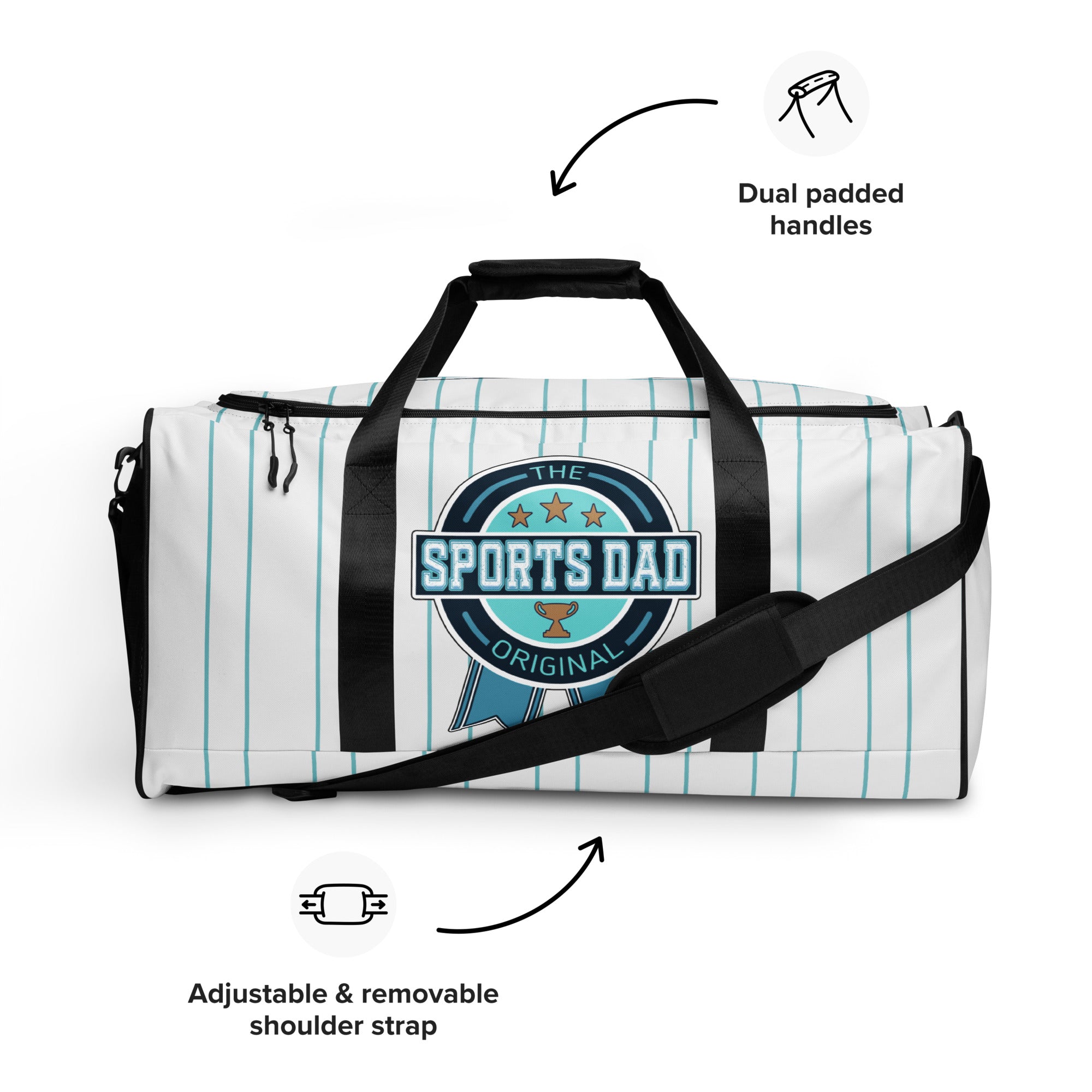 Sports Dad Ultimate Duffle Bag - Teal Line Up