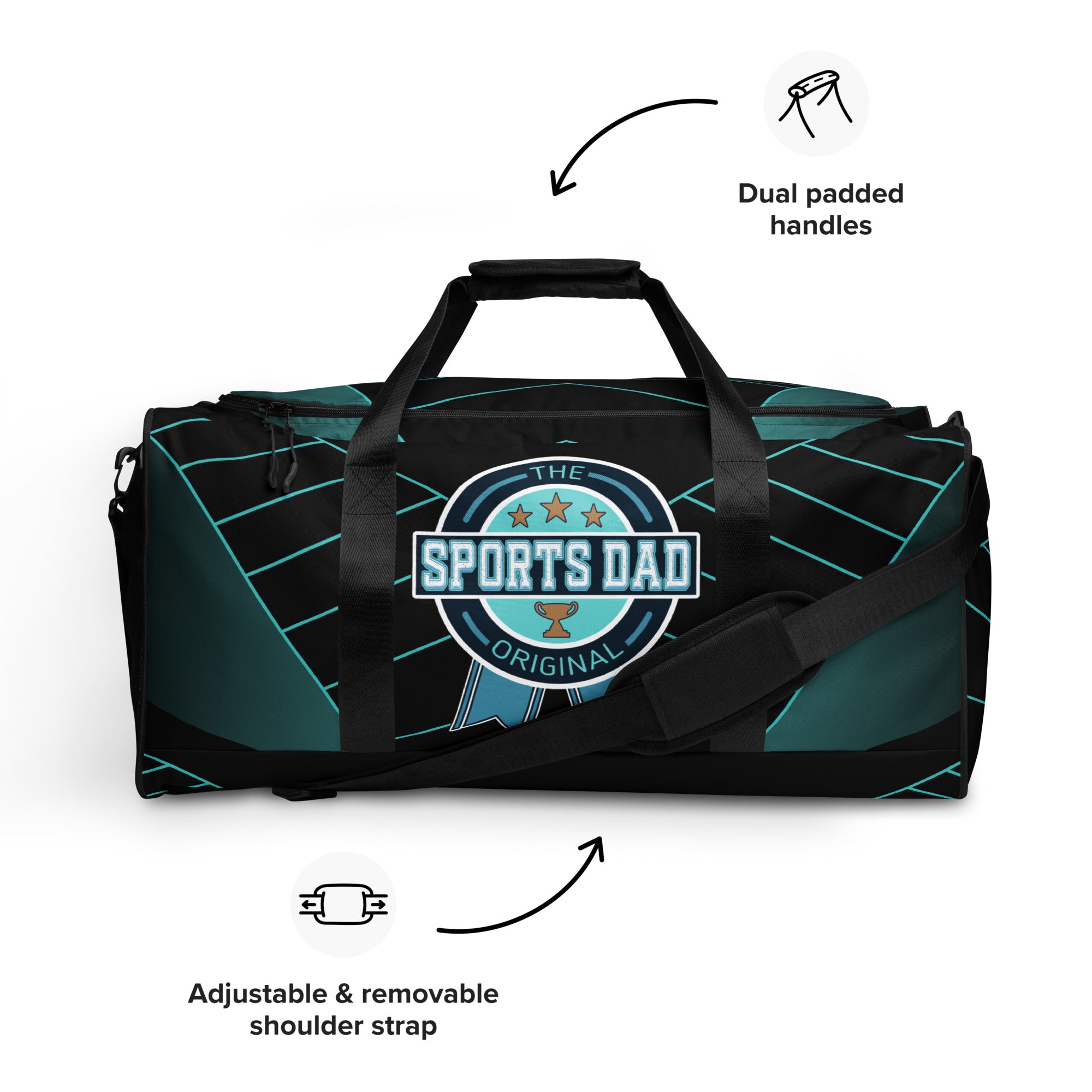 Sports Dad Ultimate Duffle Bag - Teal Stare