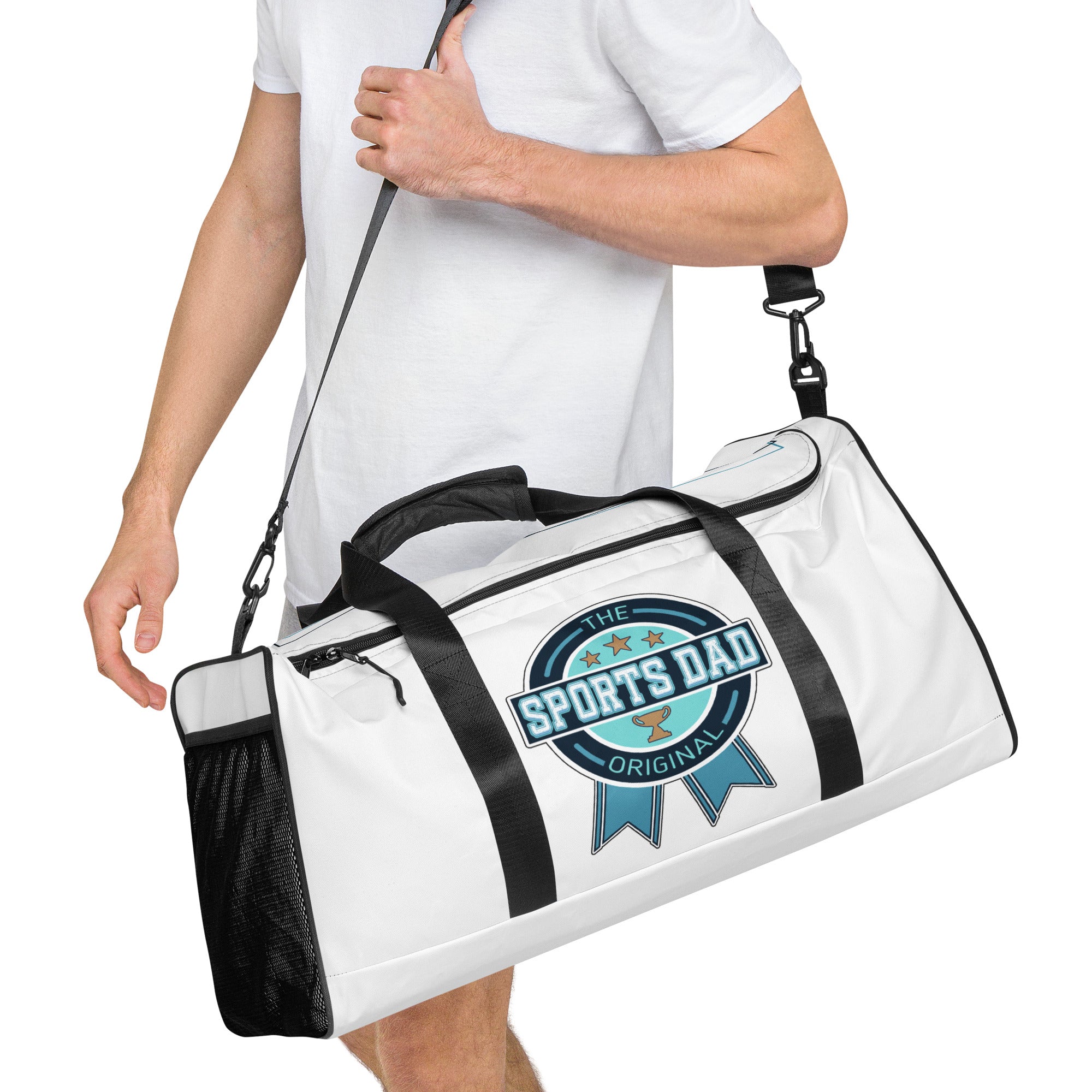 Sports Dad Ultimate Duffle Bag - White