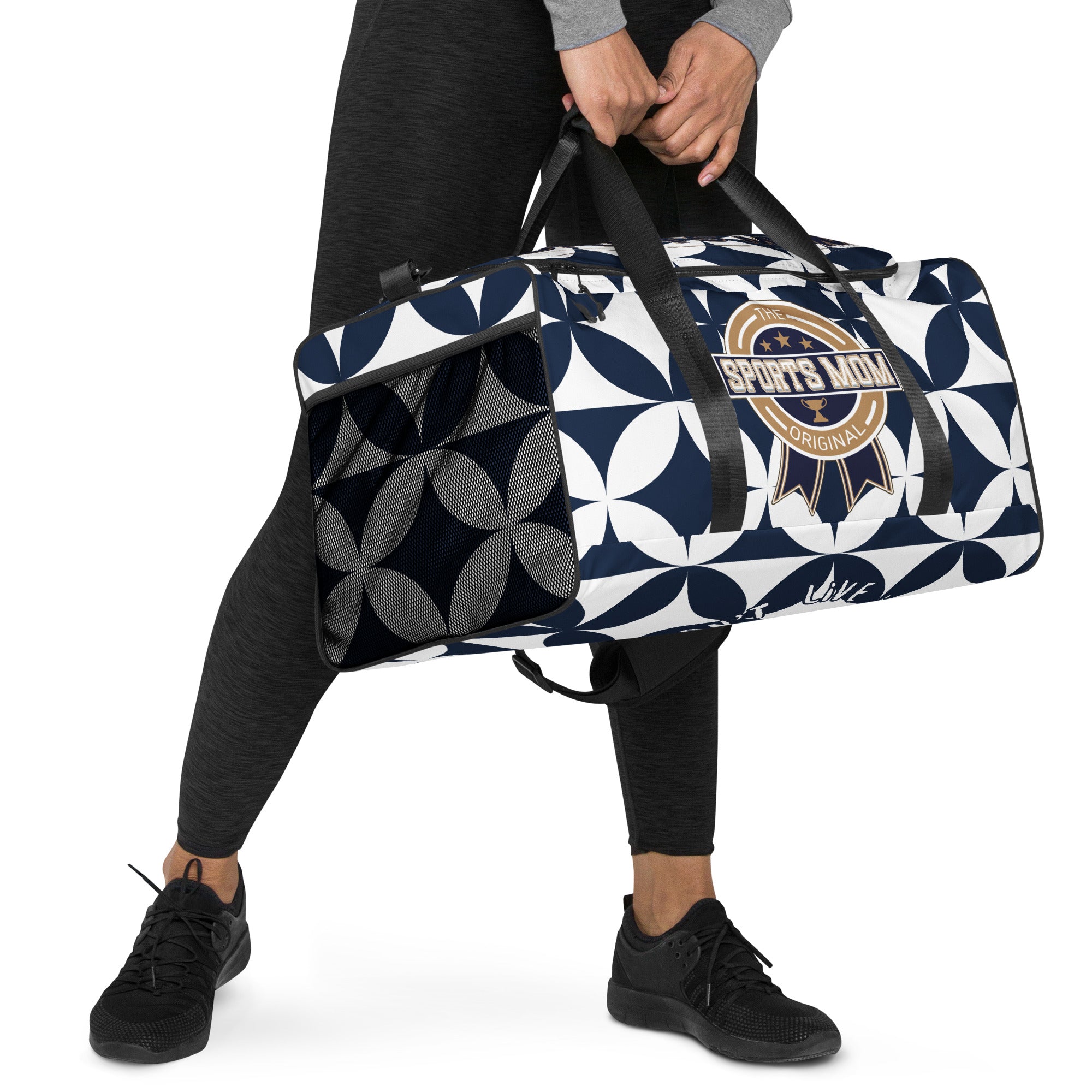 Sports Mom - Away Game - Ultimate Duffle Bag - Diamonds or Flowers?