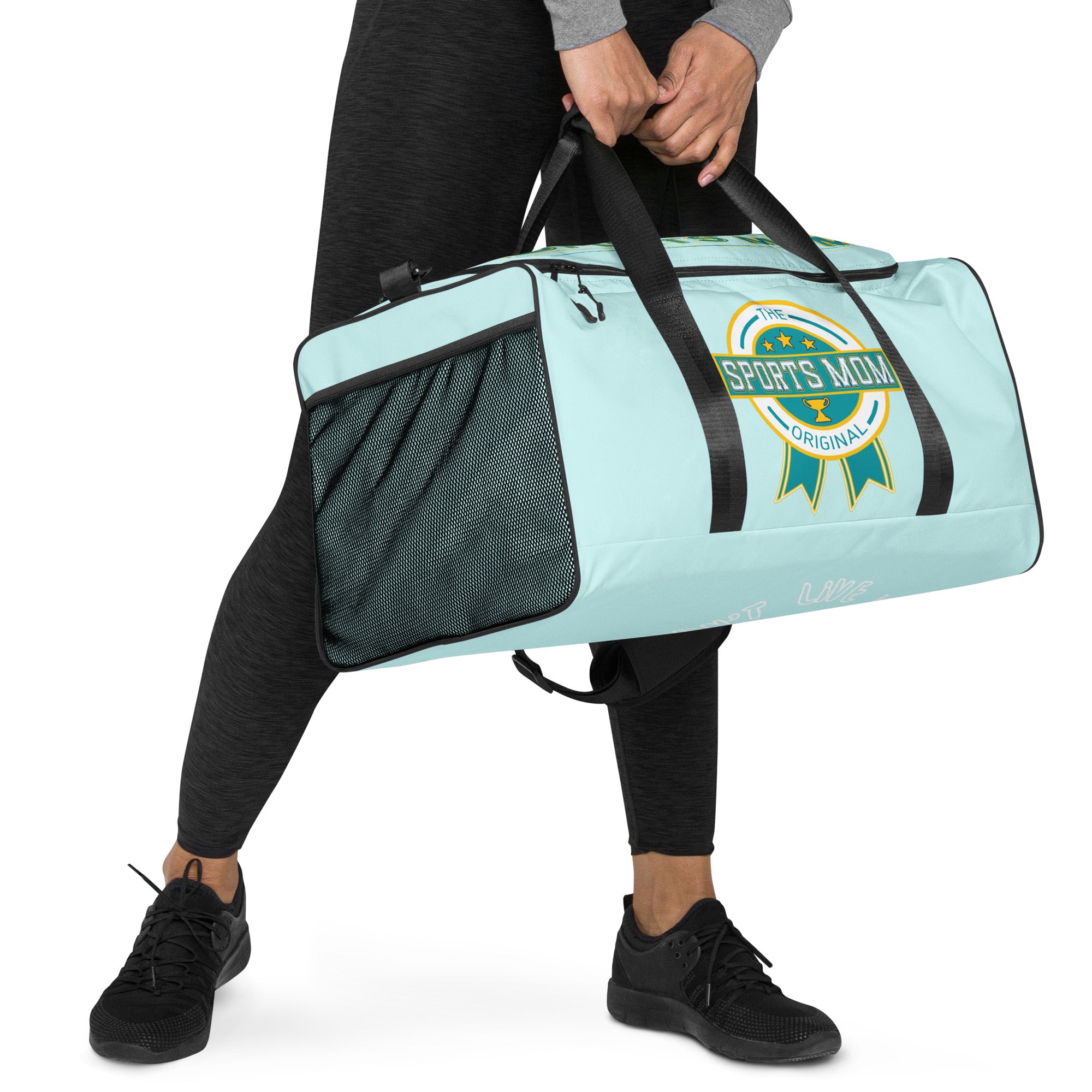 Sports Mom Ultimate Duffle Bag - Light Cyan