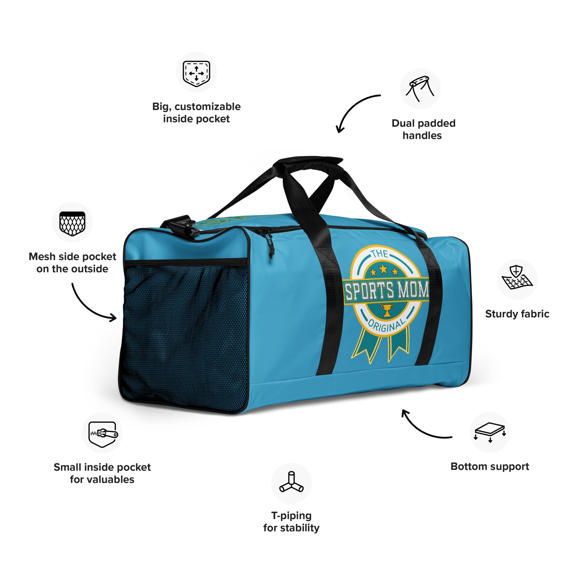 Sports Mom Ultimate Duffle Bag - Summer Sky