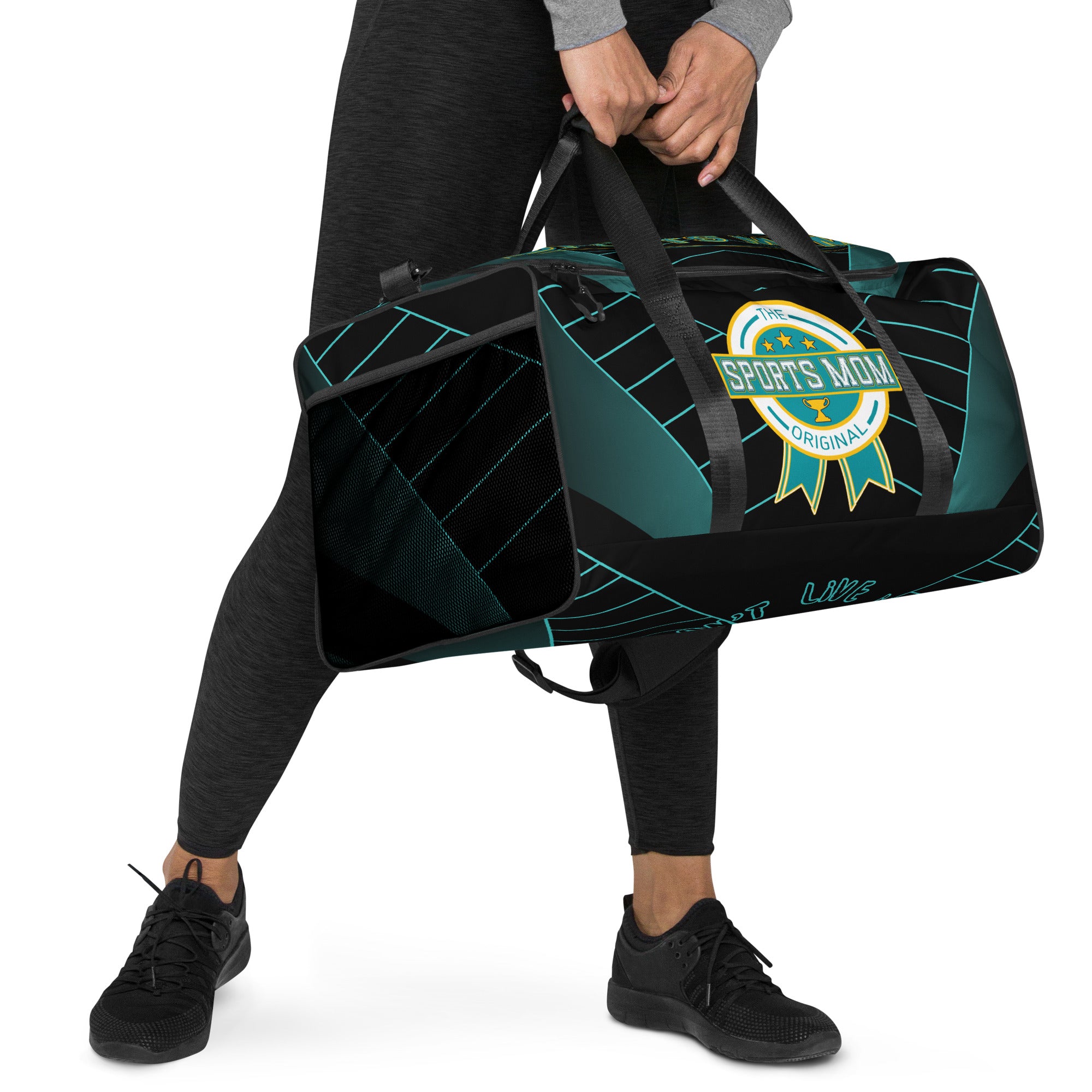 Sports Mom Ultimate Duffle Bag - Teal Stare