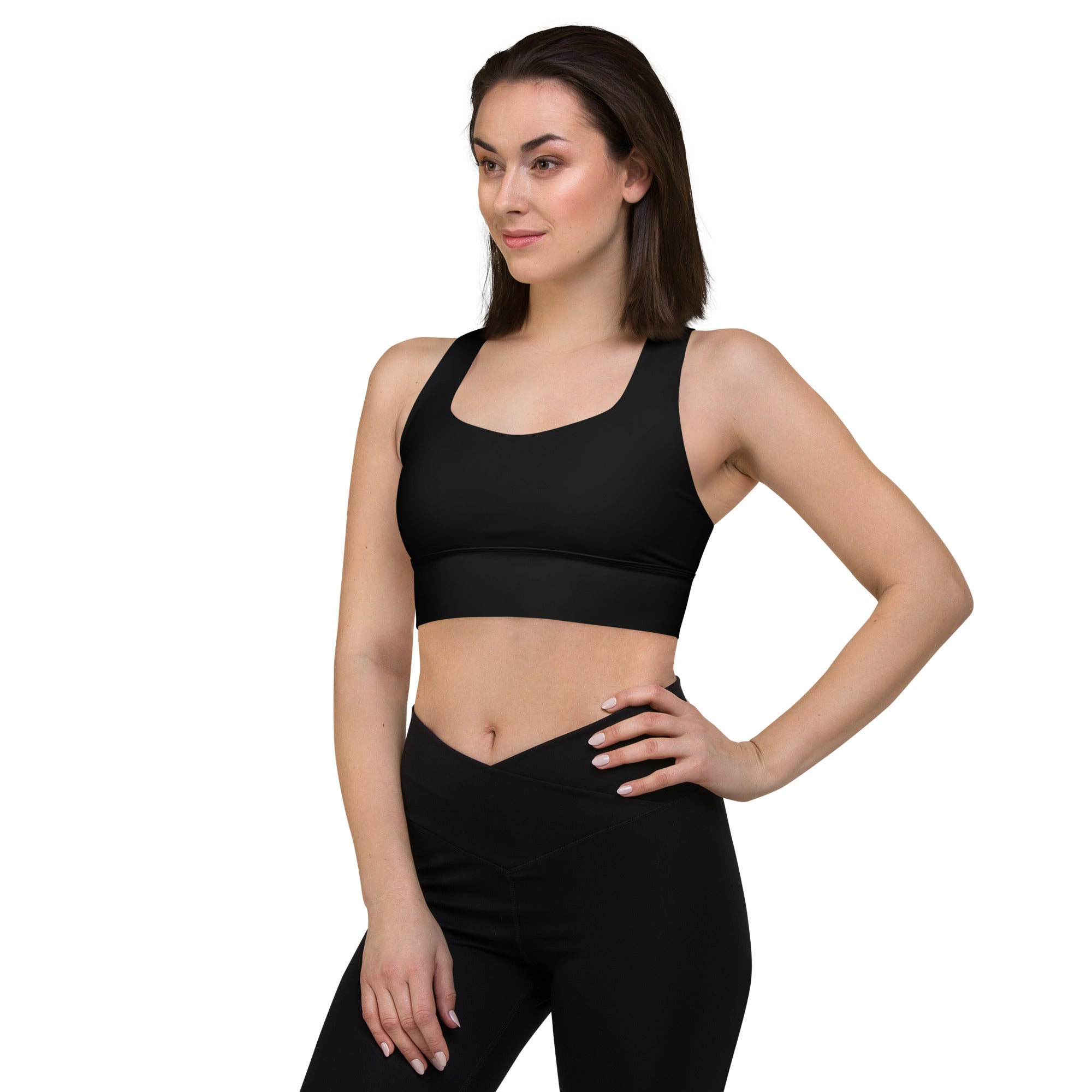 OSM - Longline Sports Bra - Black