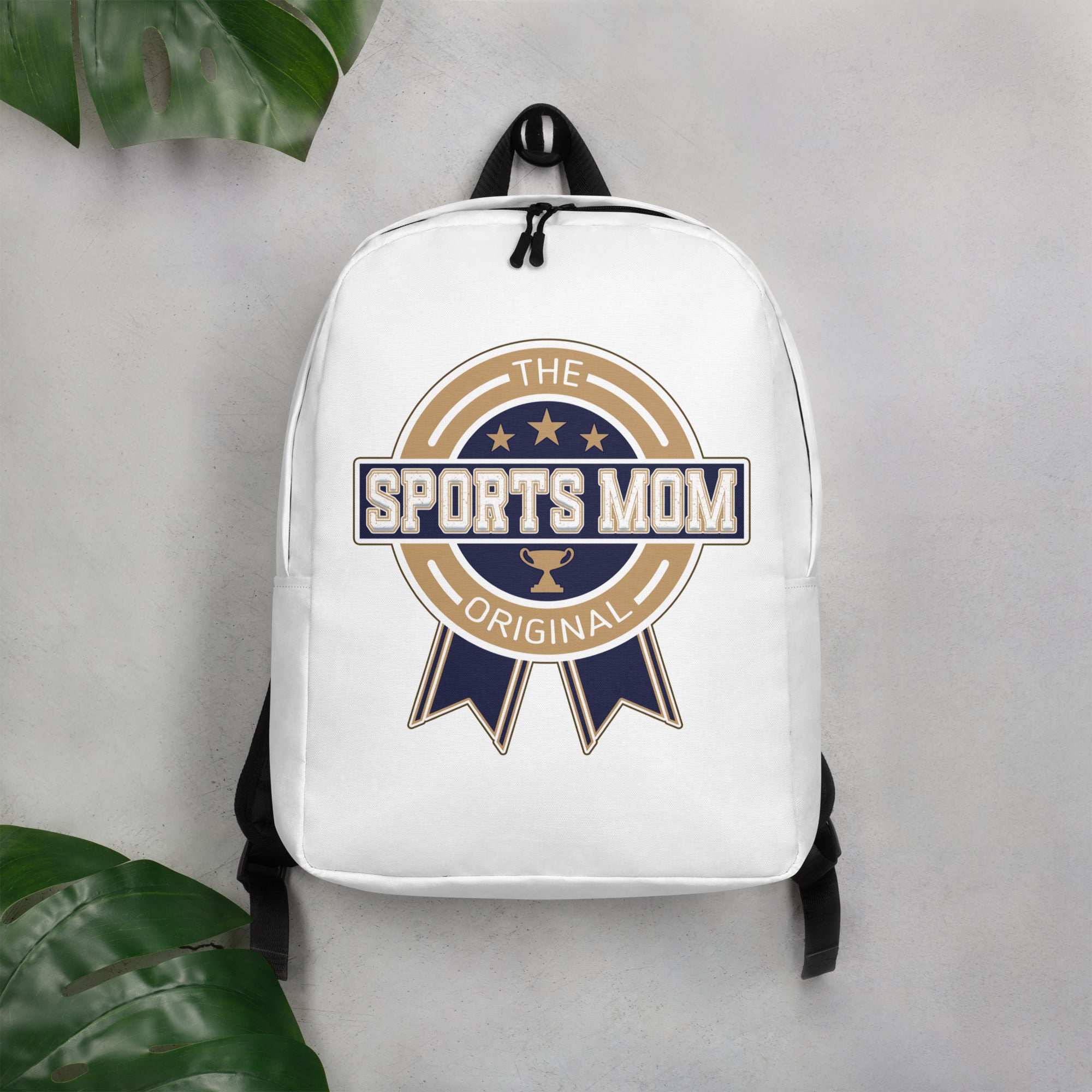 Sports Mom Minimalist Backpack - Away Game -  White