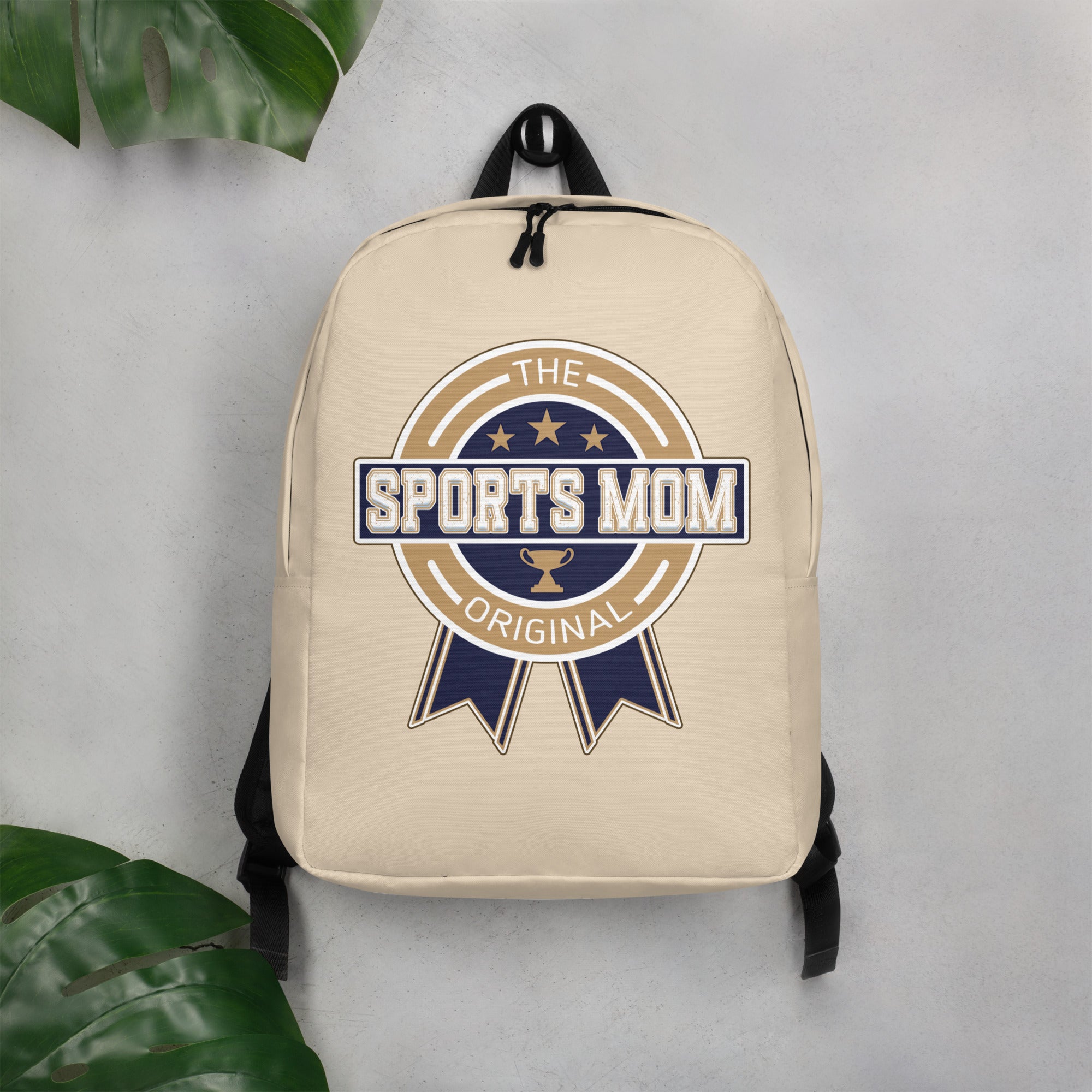 Sports Mom Minimalist Backpack - Away Game - Champagne