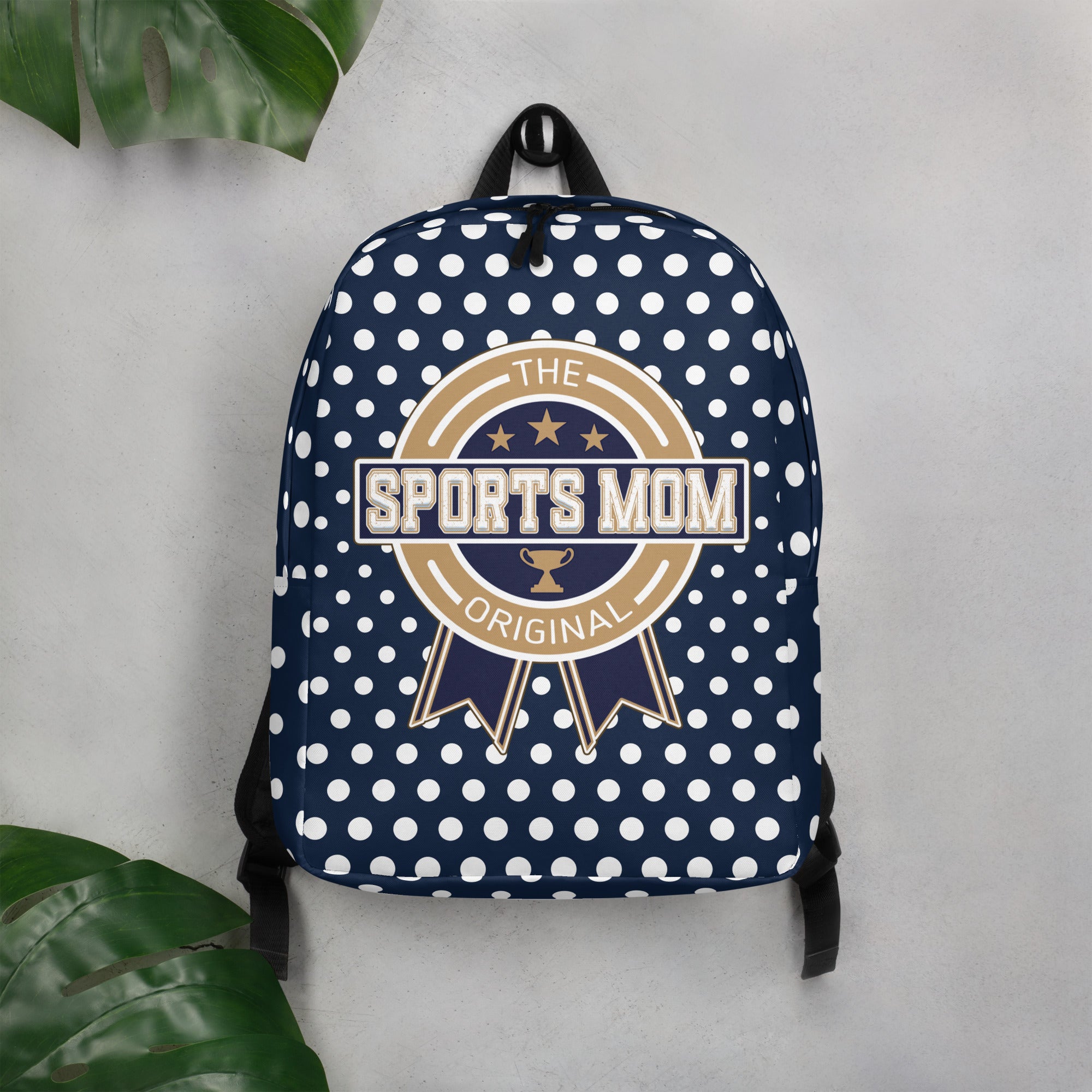 Sports Mom Minimalist Backpack - Away Game - Polka Dotty