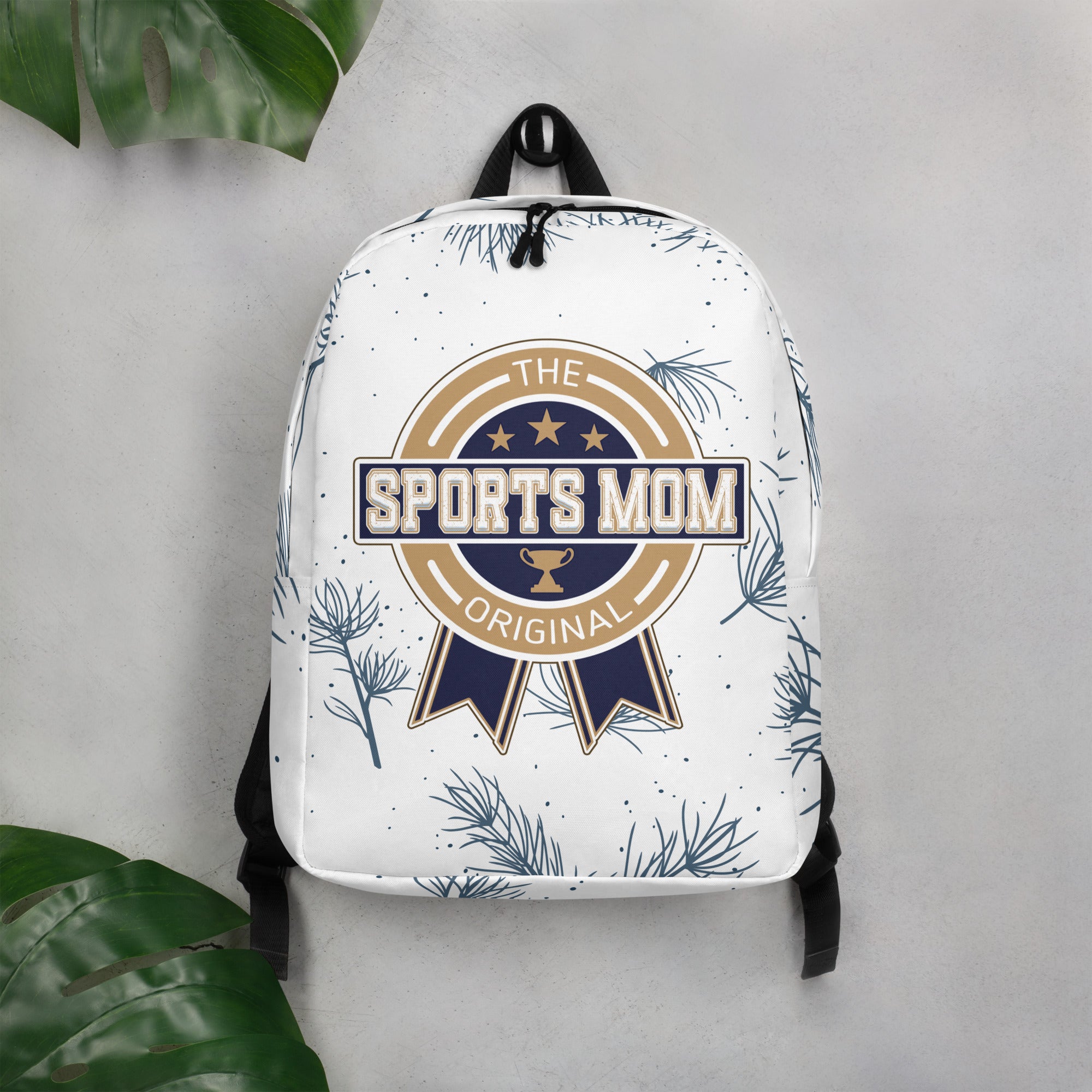 Sports Mom Minimalist Backpack - Away Game - Pine Needles