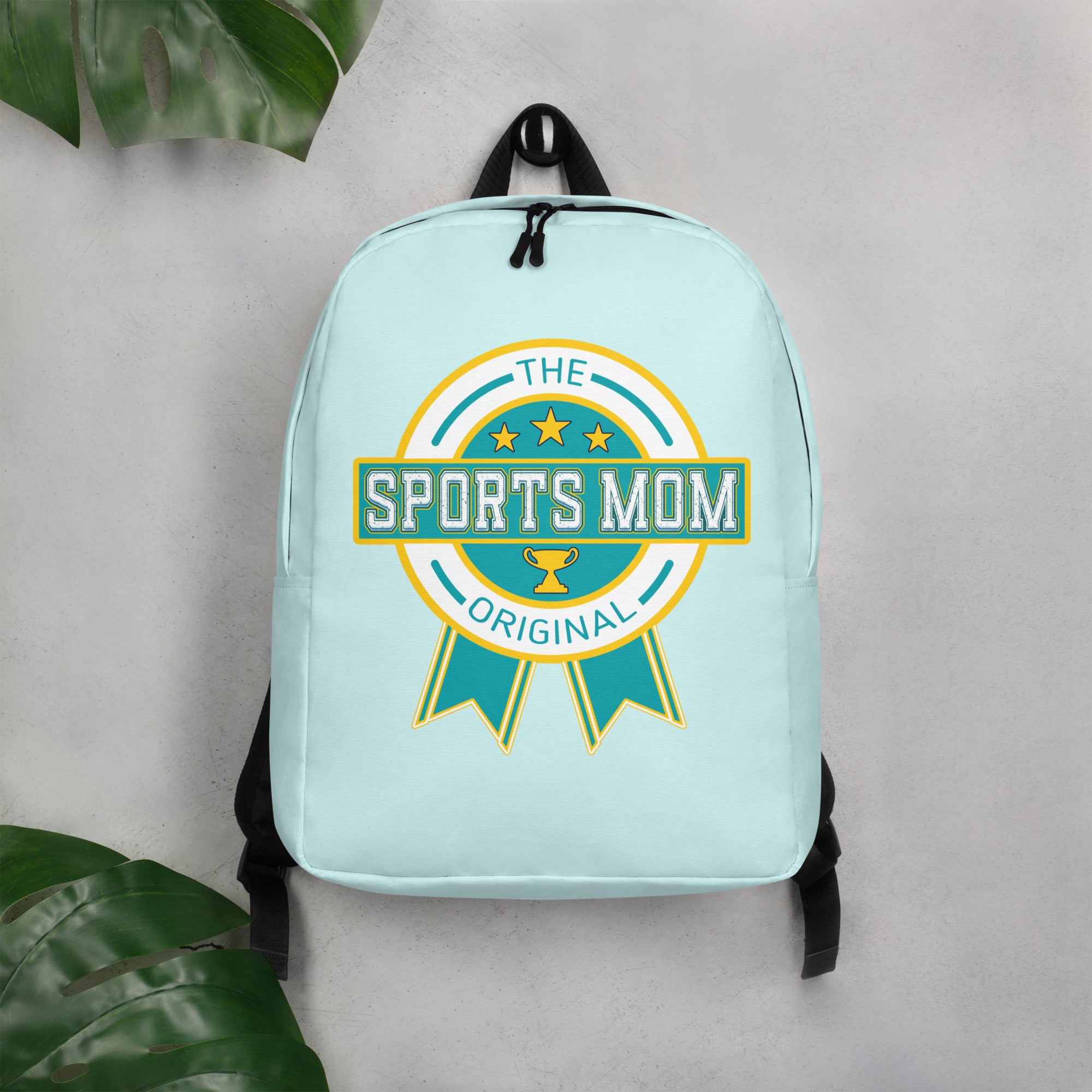 Sports Mom Minimalist Backpack - Light Cyan