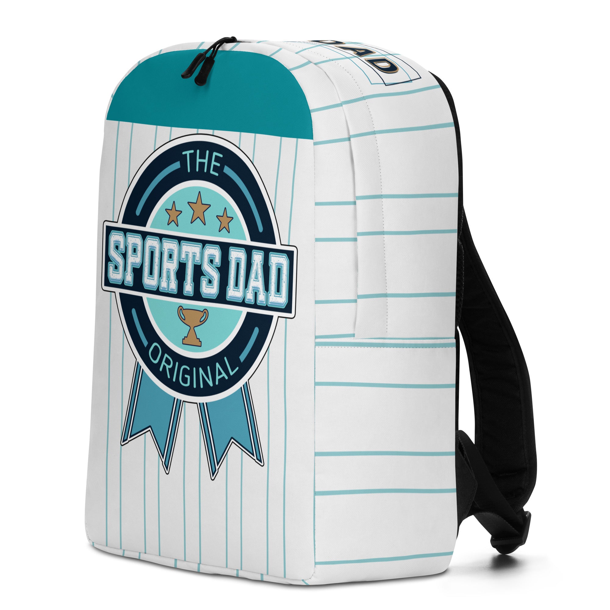 Sports Dad Minimalist Backpack - Teal Line Up