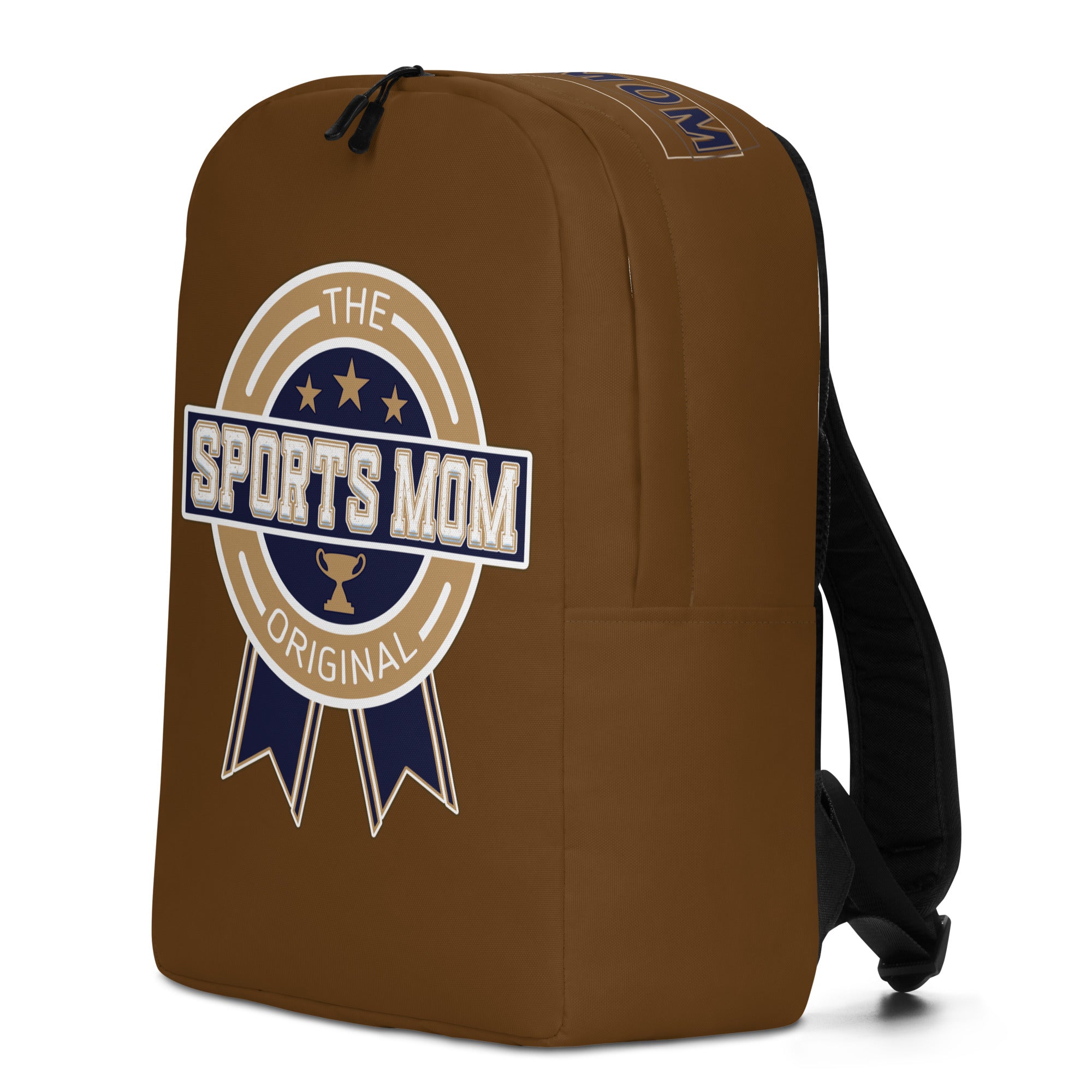 Sports Mom Minimalist Backpack - Away Game - Brown