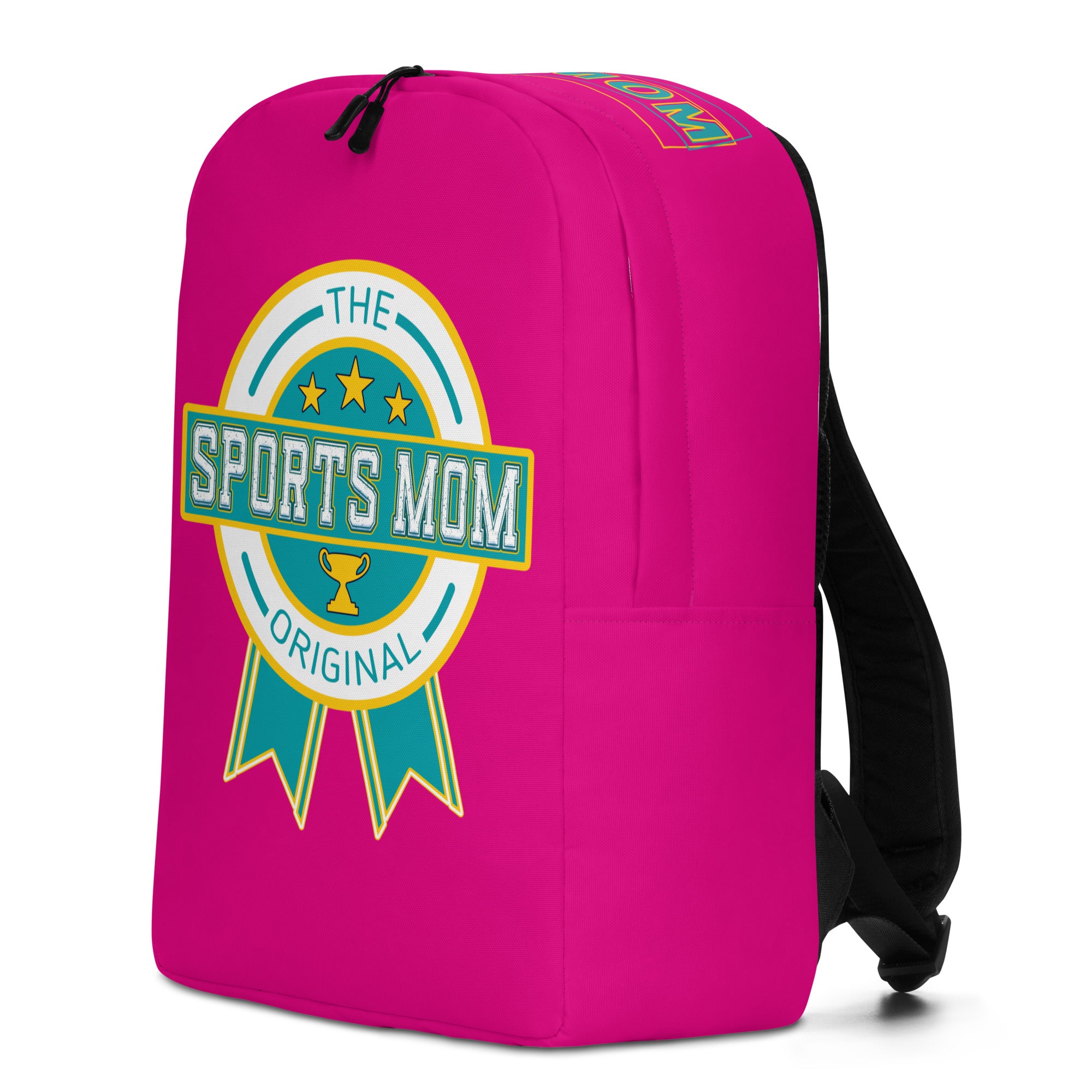 Sports Mom Minimalist Backpack - Vibrant Pink