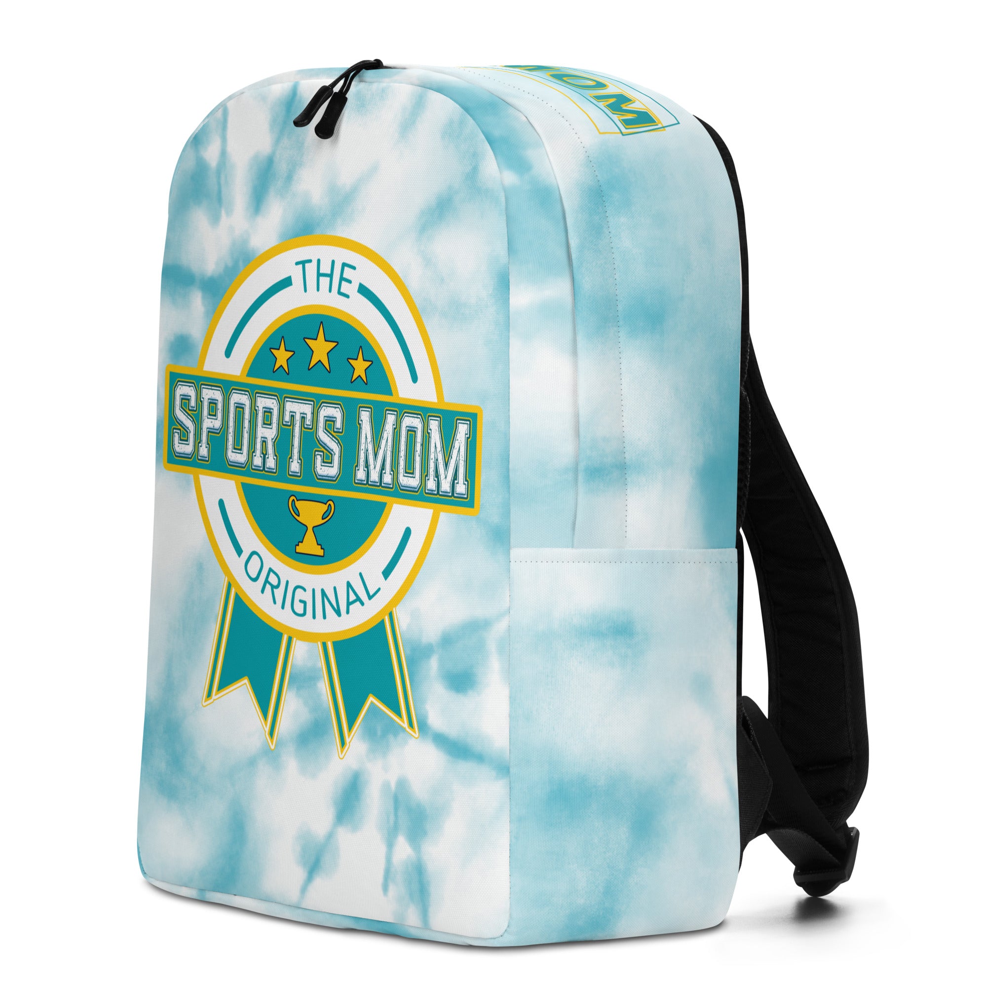 Sports Mom Minimalist Backpack - Blue Sky Tie-Dye