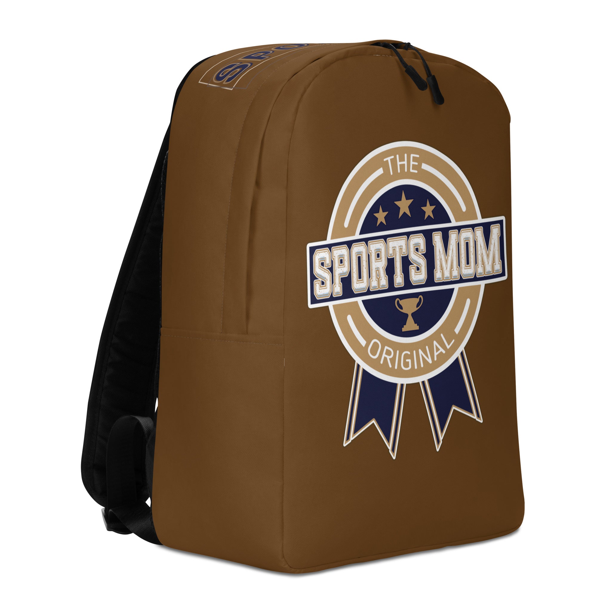 Sports Mom Minimalist Backpack - Away Game - Brown
