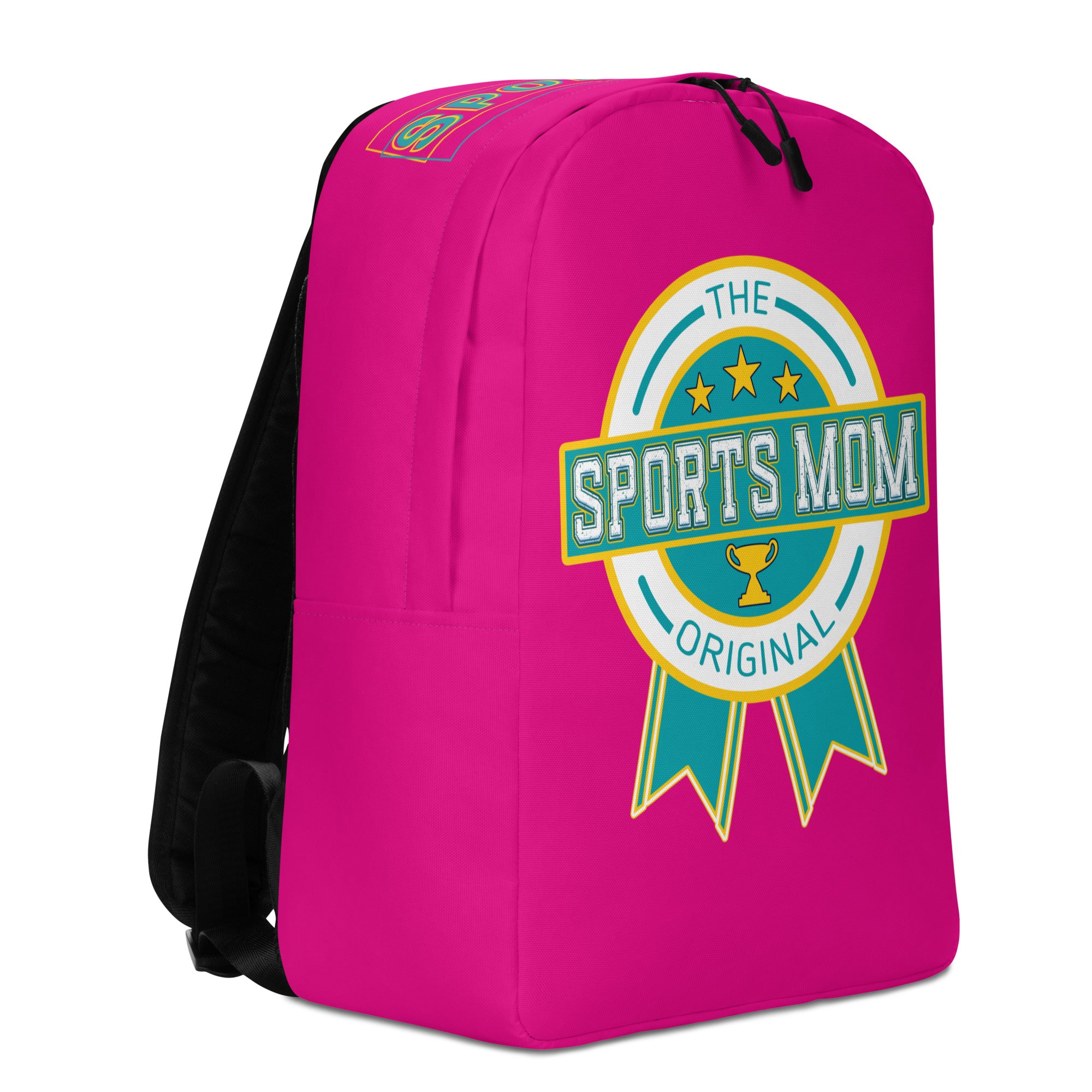 Sports Mom Minimalist Backpack - Vibrant Pink