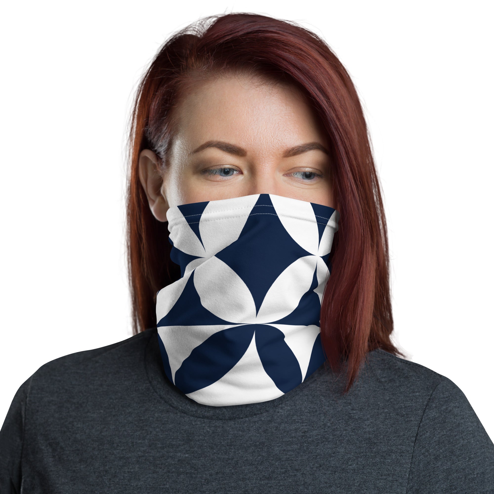 The Original Sports Mom Neck Gaiter - Away Game - Diamonds or Flowers?