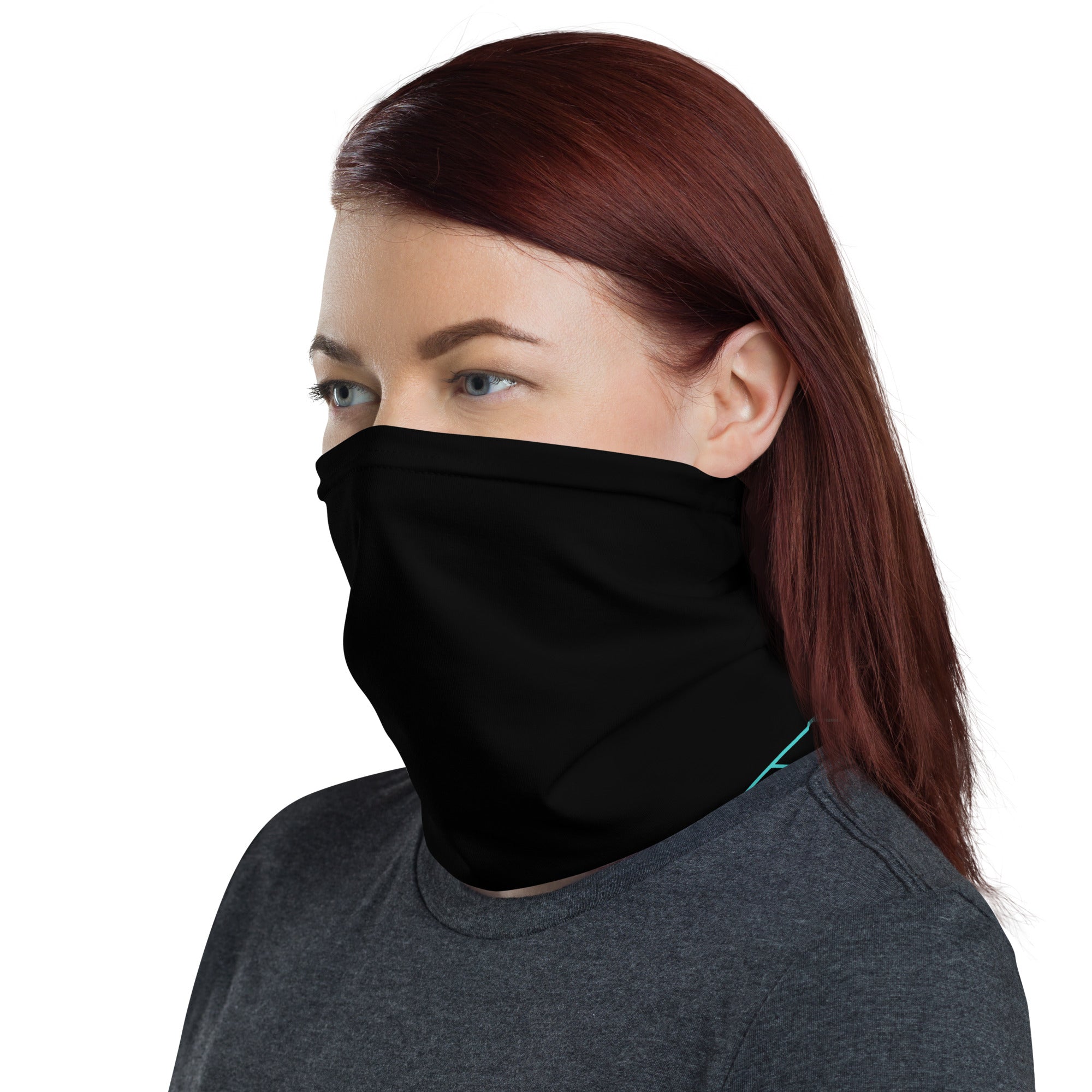 The Original Sports Mom Neck Gaiter - Teal Stare