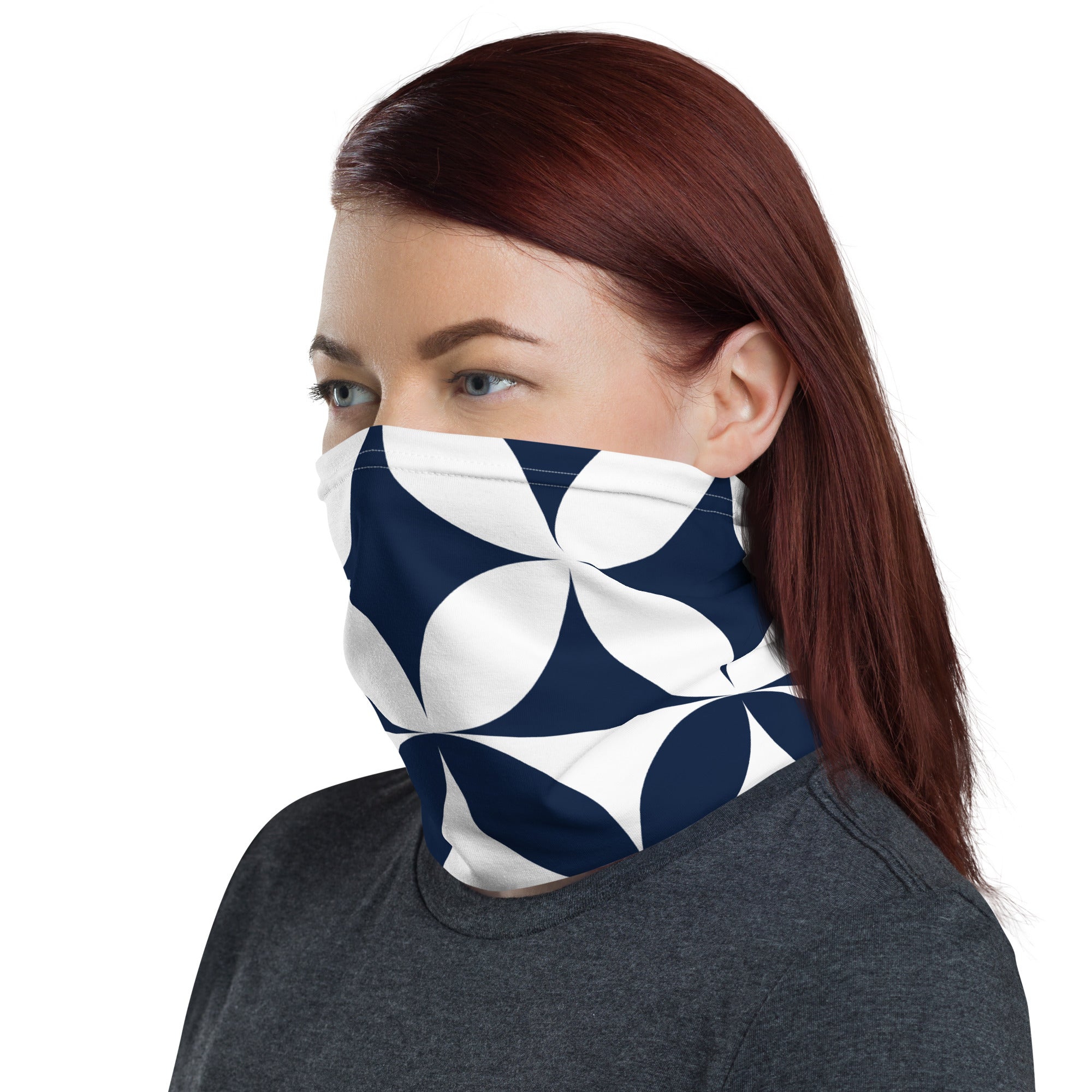 The Original Sports Mom Neck Gaiter - Away Game - Diamonds or Flowers?