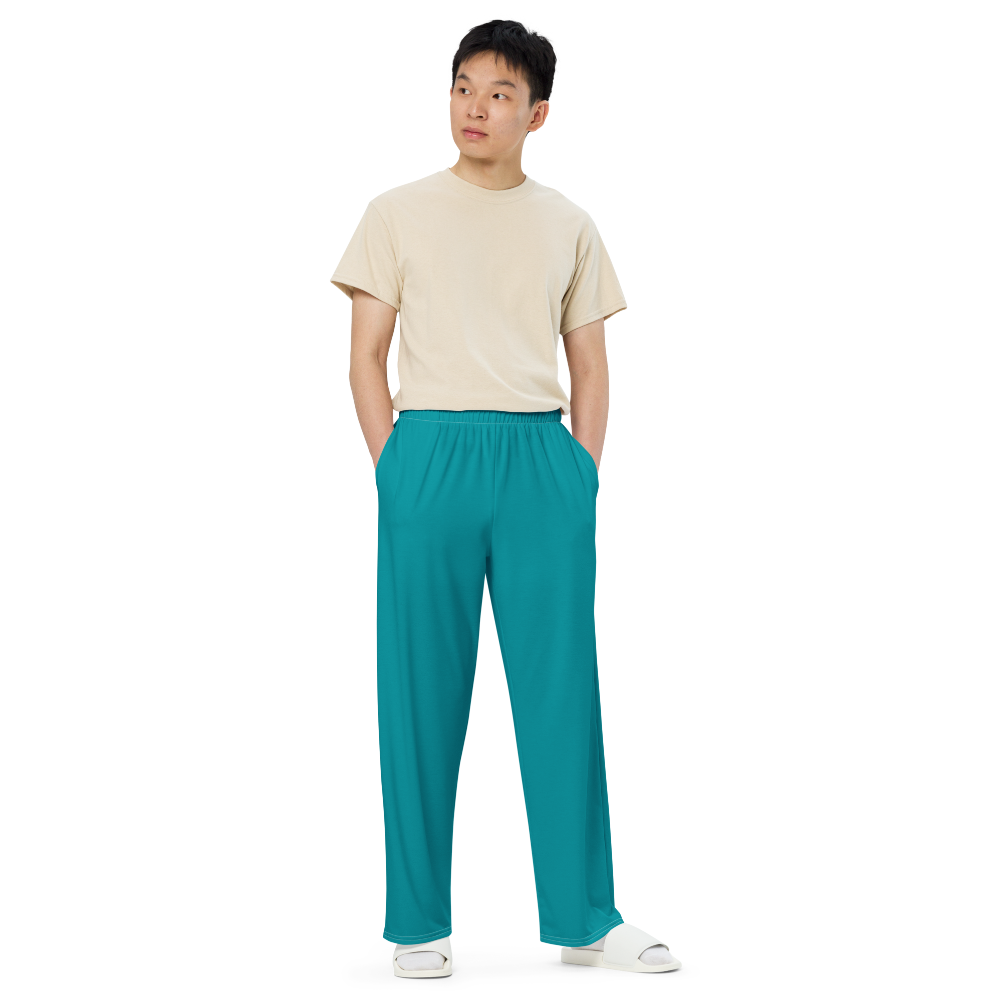 The Original Sports Grandpa Wide-Leg Pants - Eastern Blue