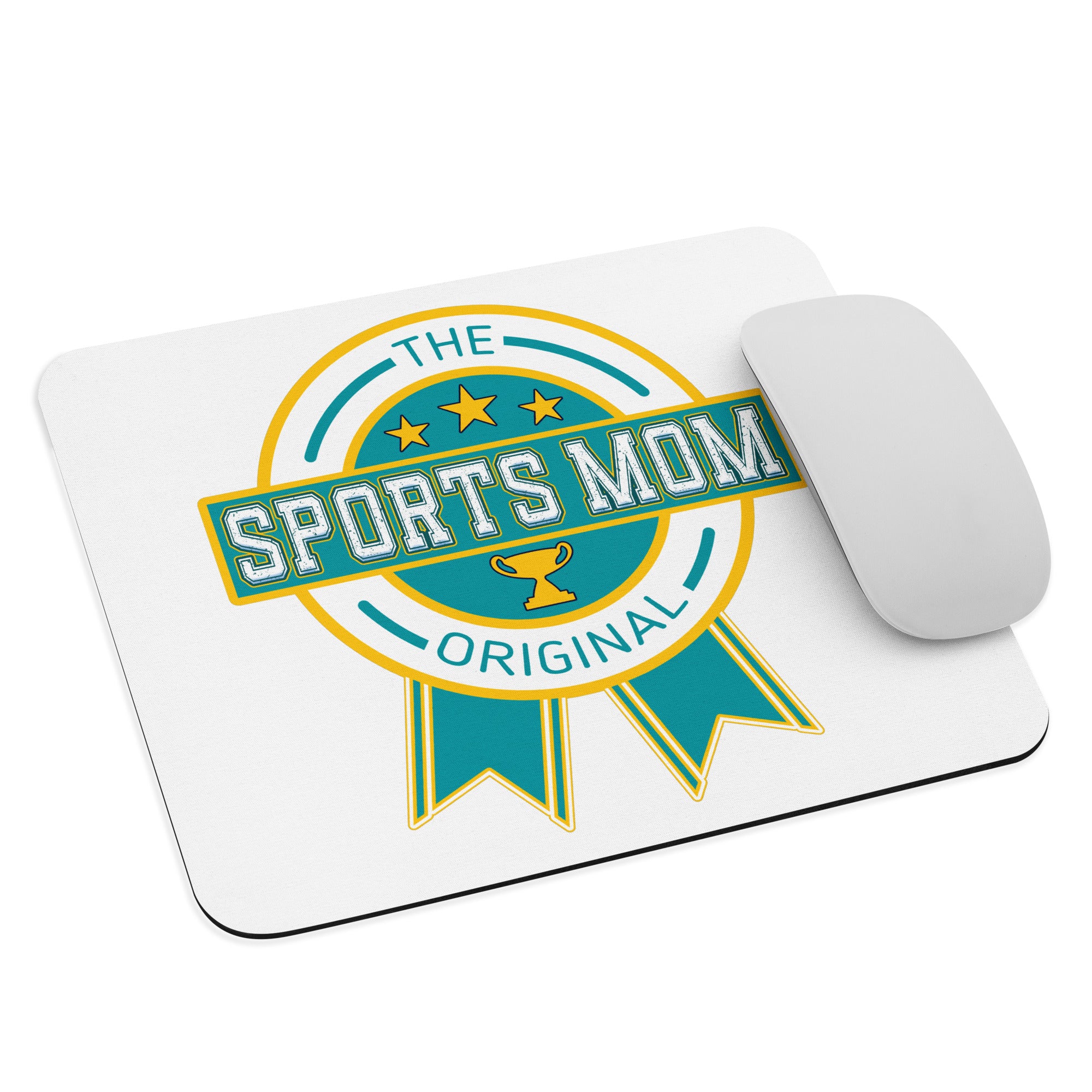 The Original Sports Mom - Mouse Pad - White
