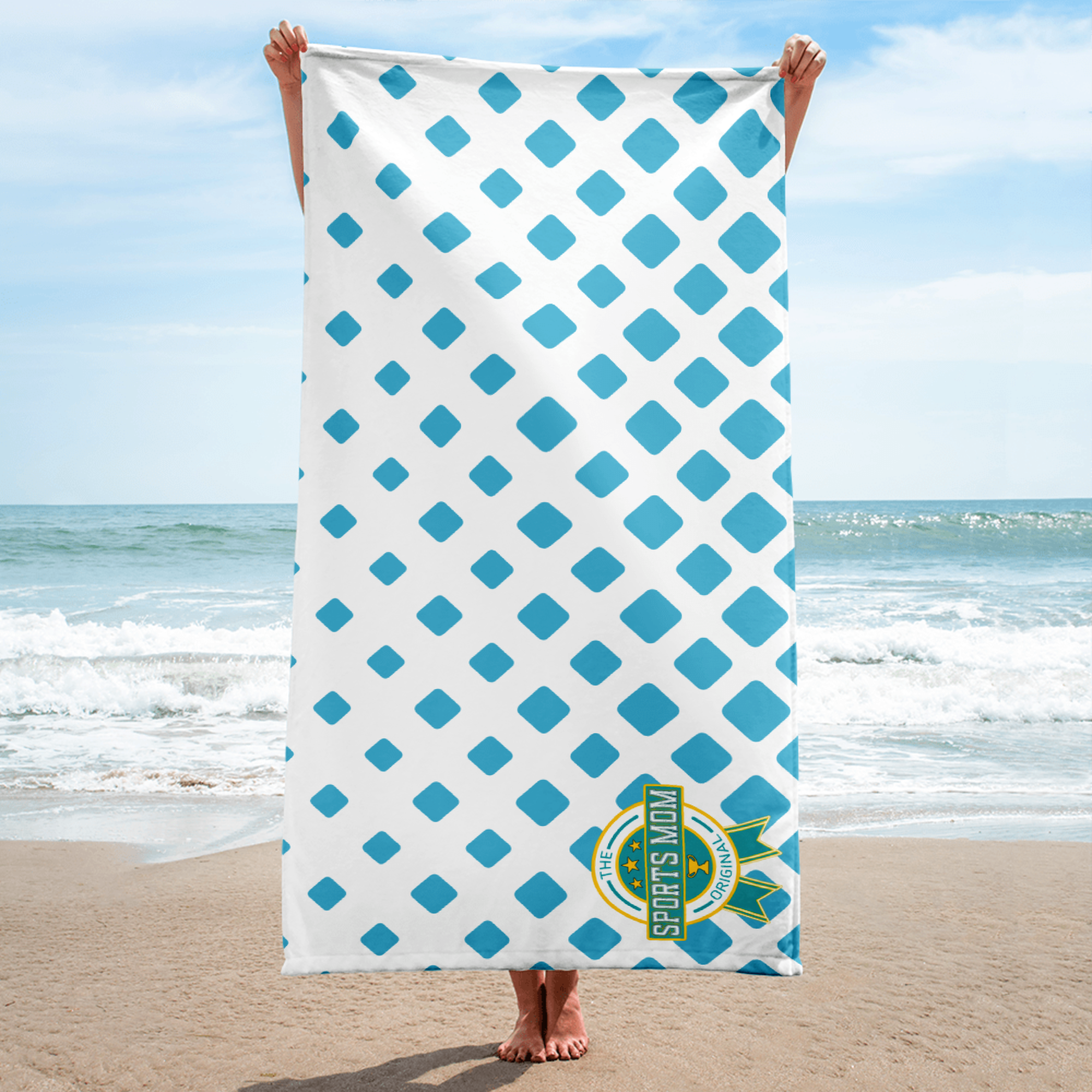 OSM MASSIVE Towel - Blue Field of DIamonds