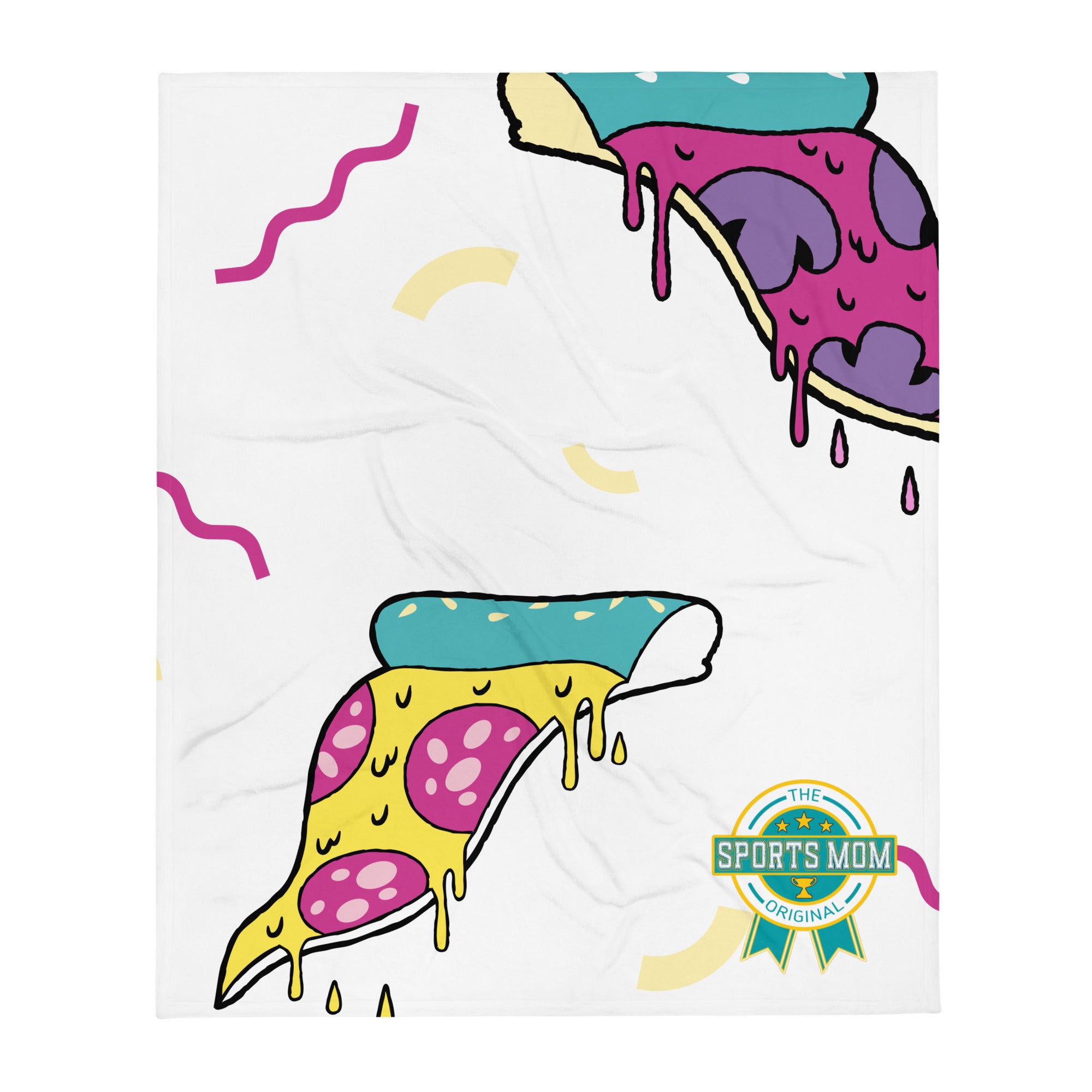 The Original Sports Mom Throw Blanket - Crazy Pizza Party!