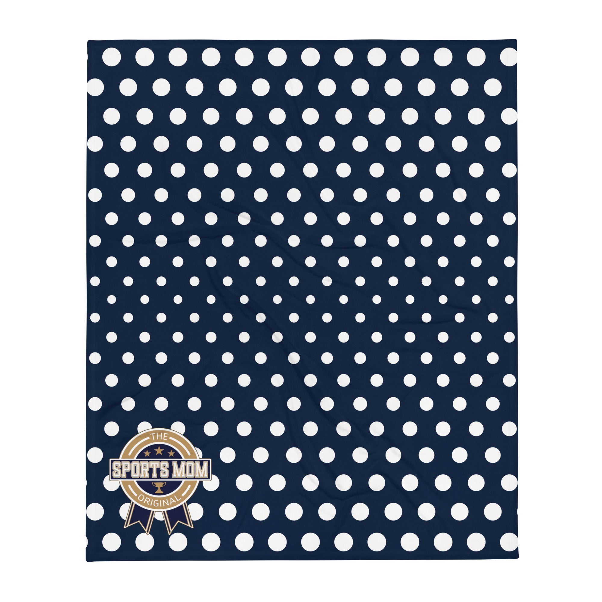 The Original Sports Mom Throw Blanket - Away Game - Polka Dotty