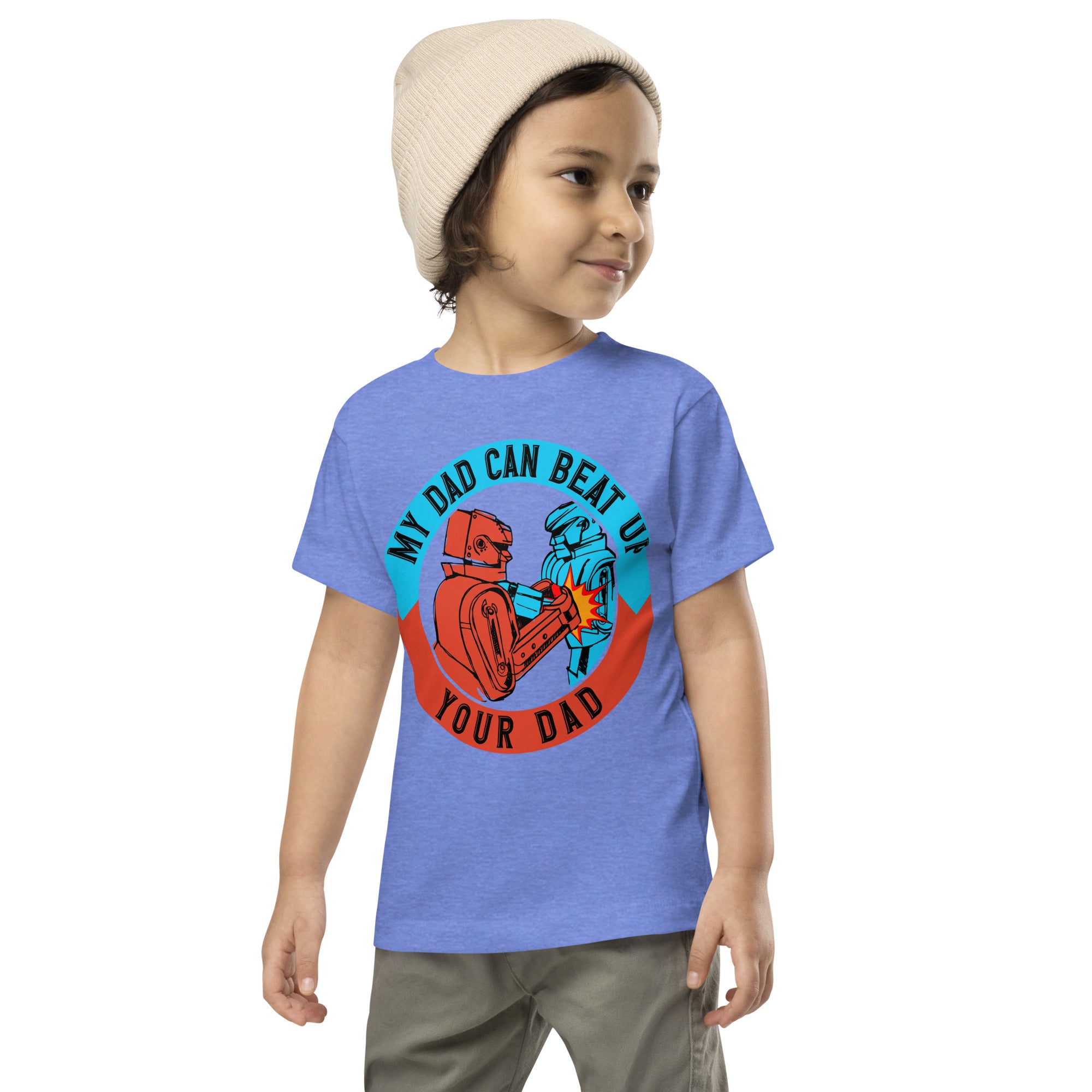My Dad Can Beat Up Your Dad - Toddler Short Sleeve Tee