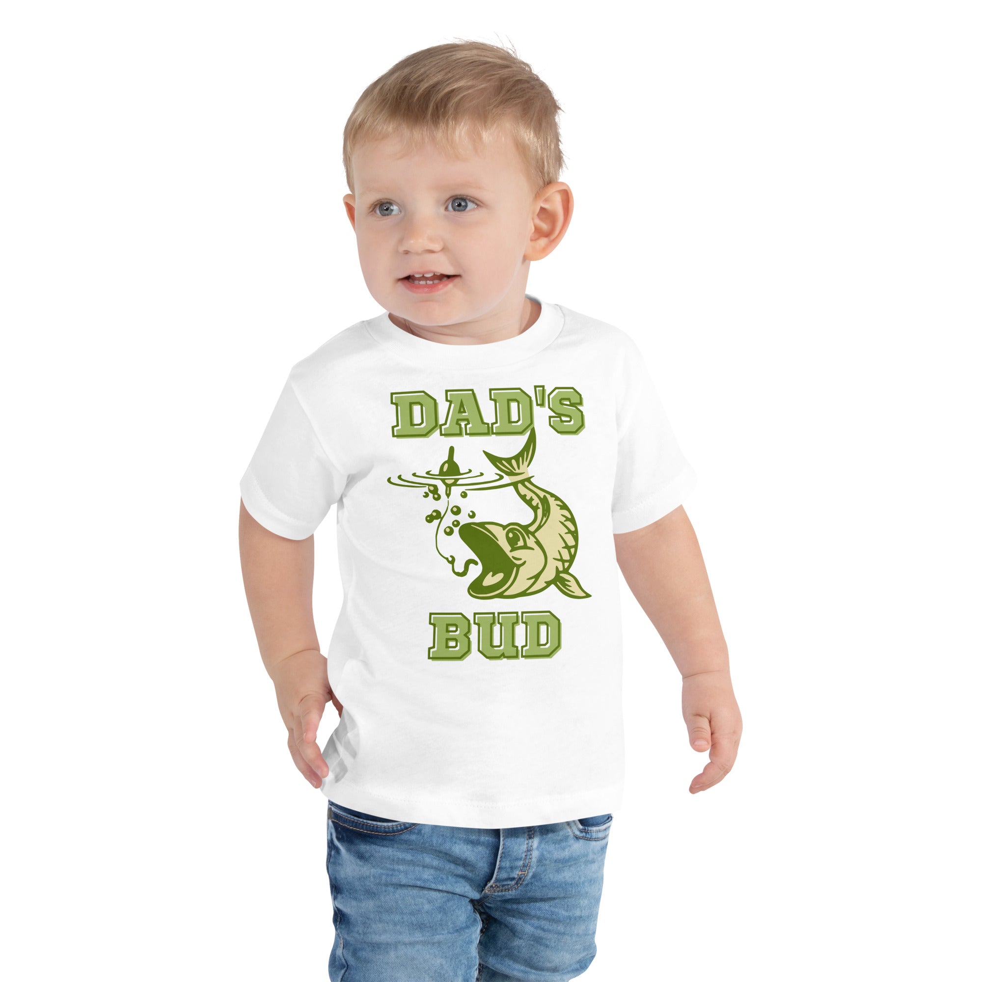 Dad's Fishing Bud - Toddler Short Sleeve Tee
