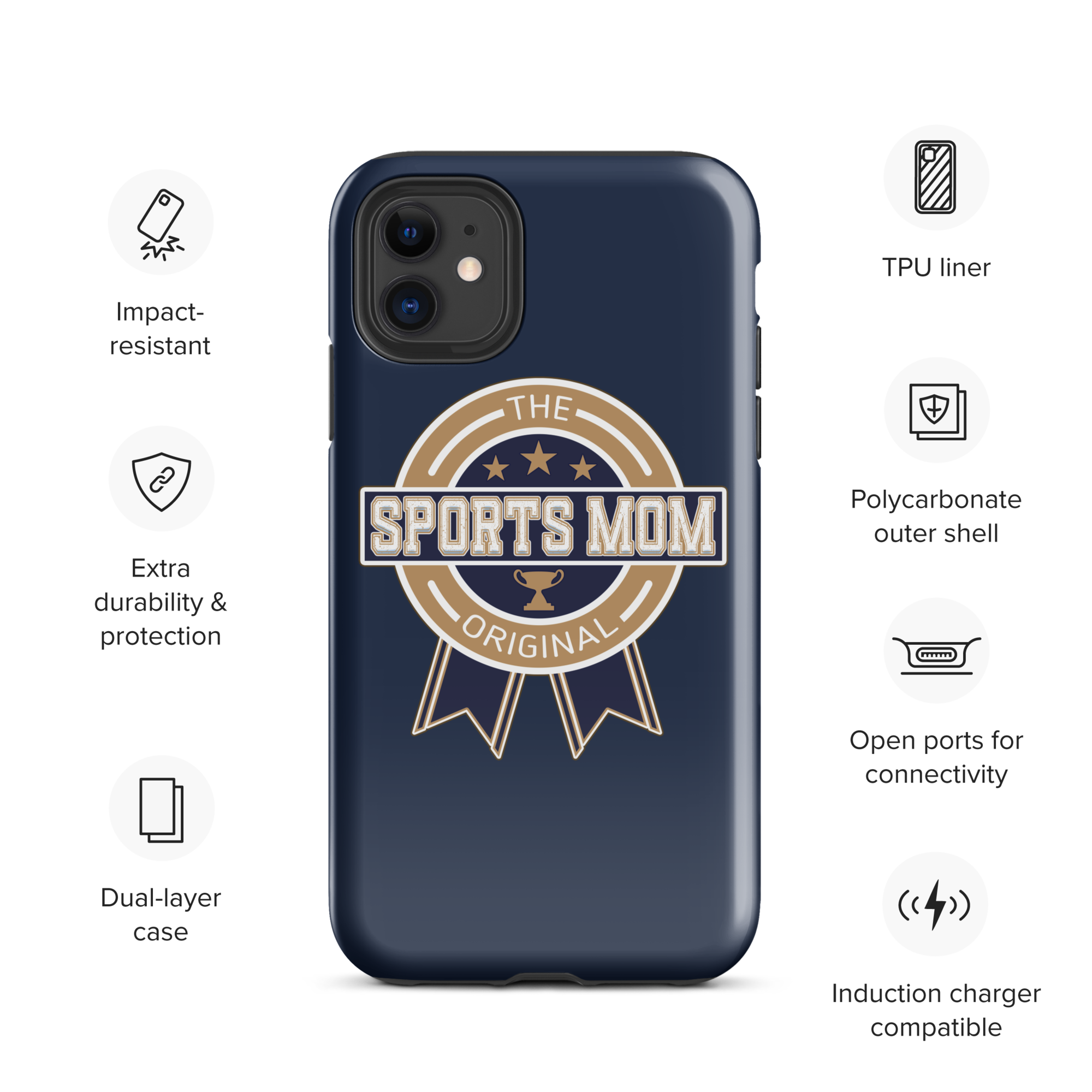 Original Sports Mom - Away Game - Tough Case for iPhone®