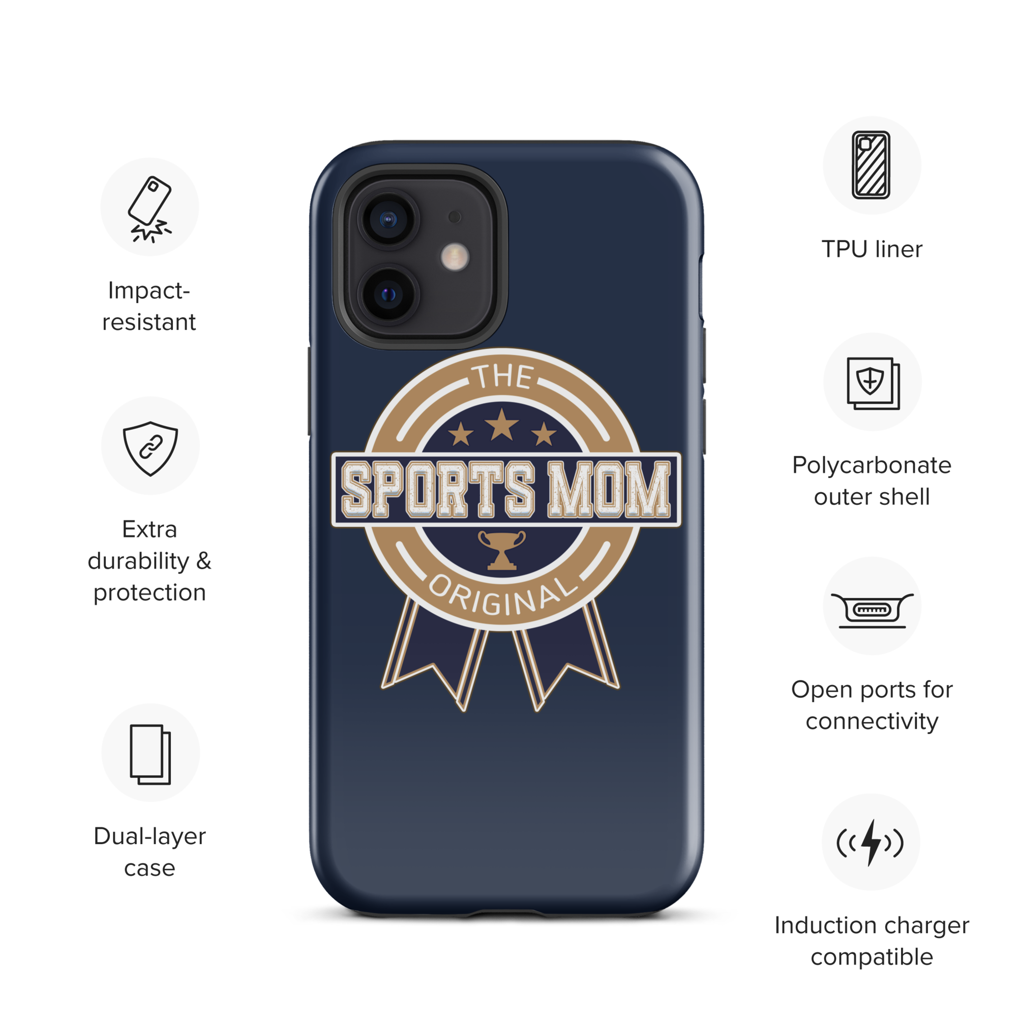 Original Sports Mom - Away Game - Tough Case for iPhone®