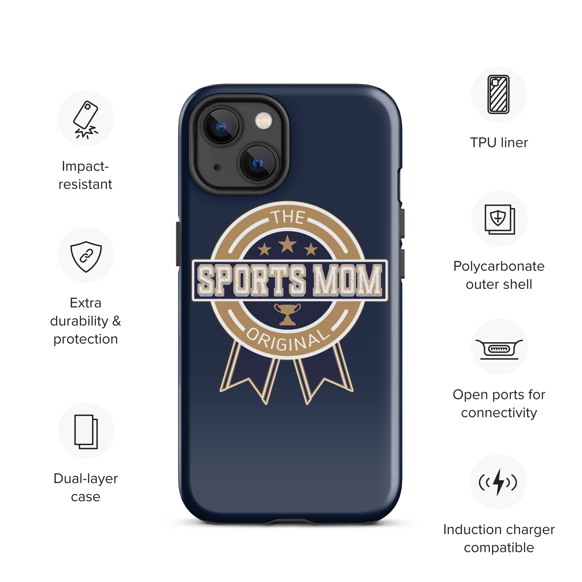 Original Sports Mom - Away Game - Tough Case for iPhone®