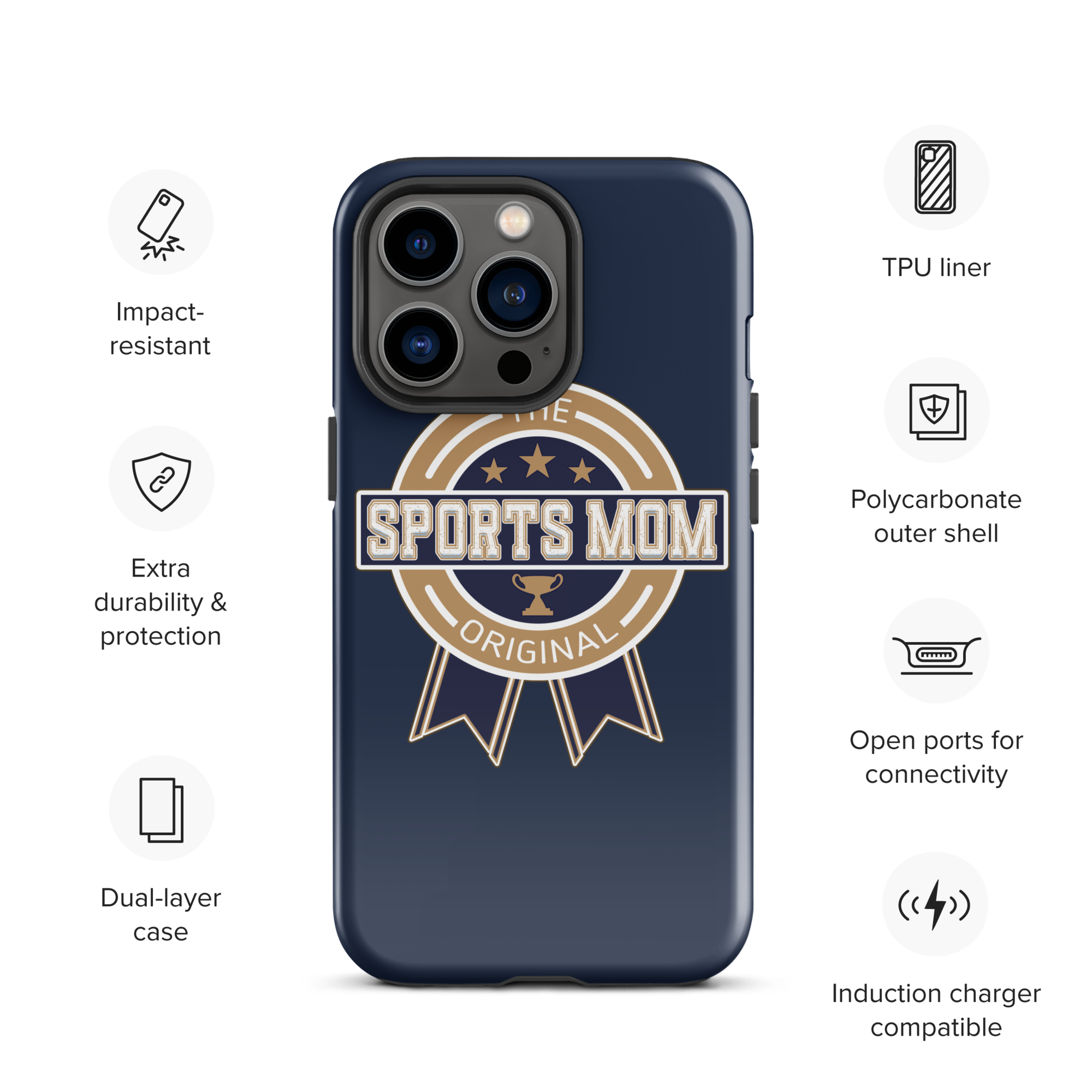 Original Sports Mom - Away Game - Tough Case for iPhone®