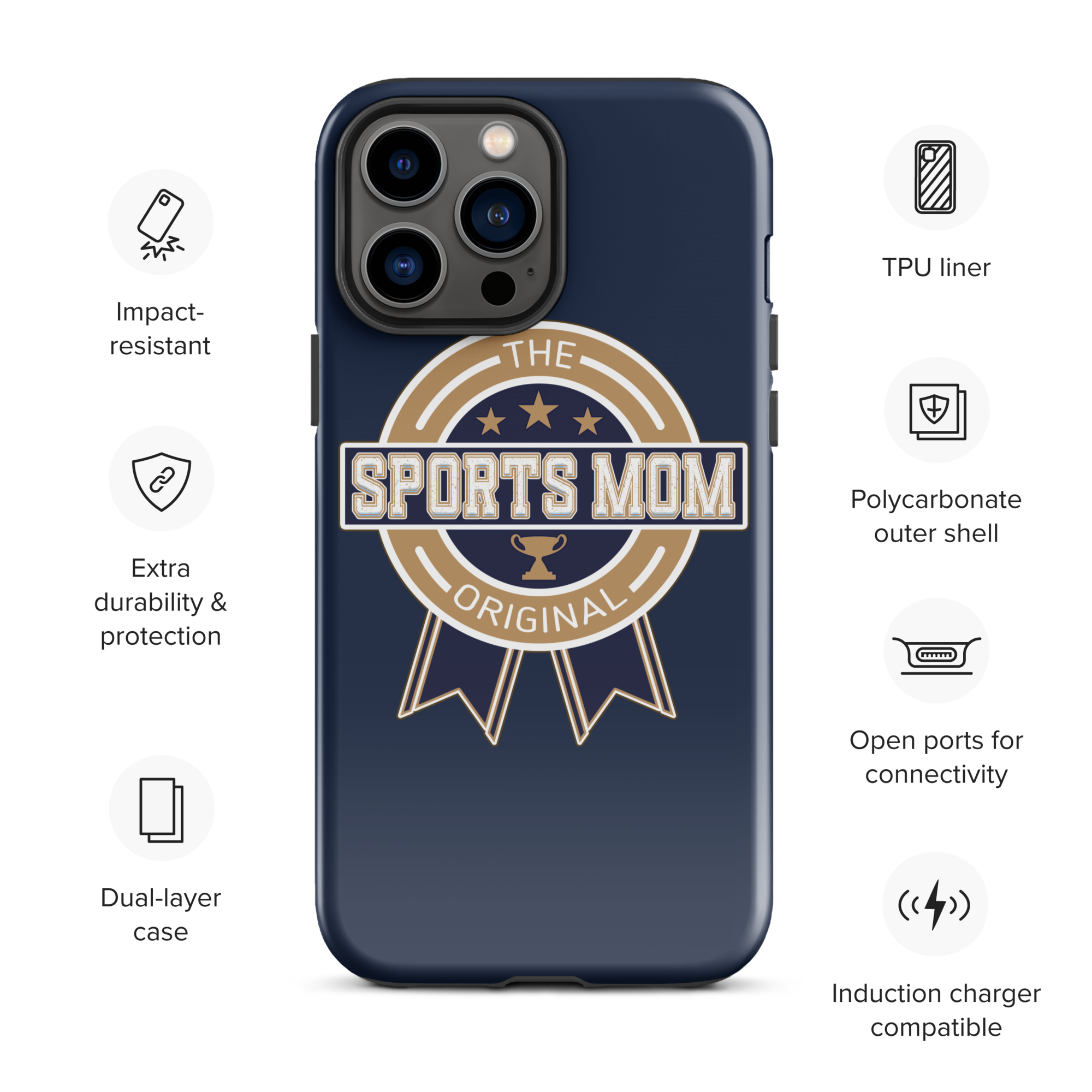 Original Sports Mom - Away Game - Tough Case for iPhone®